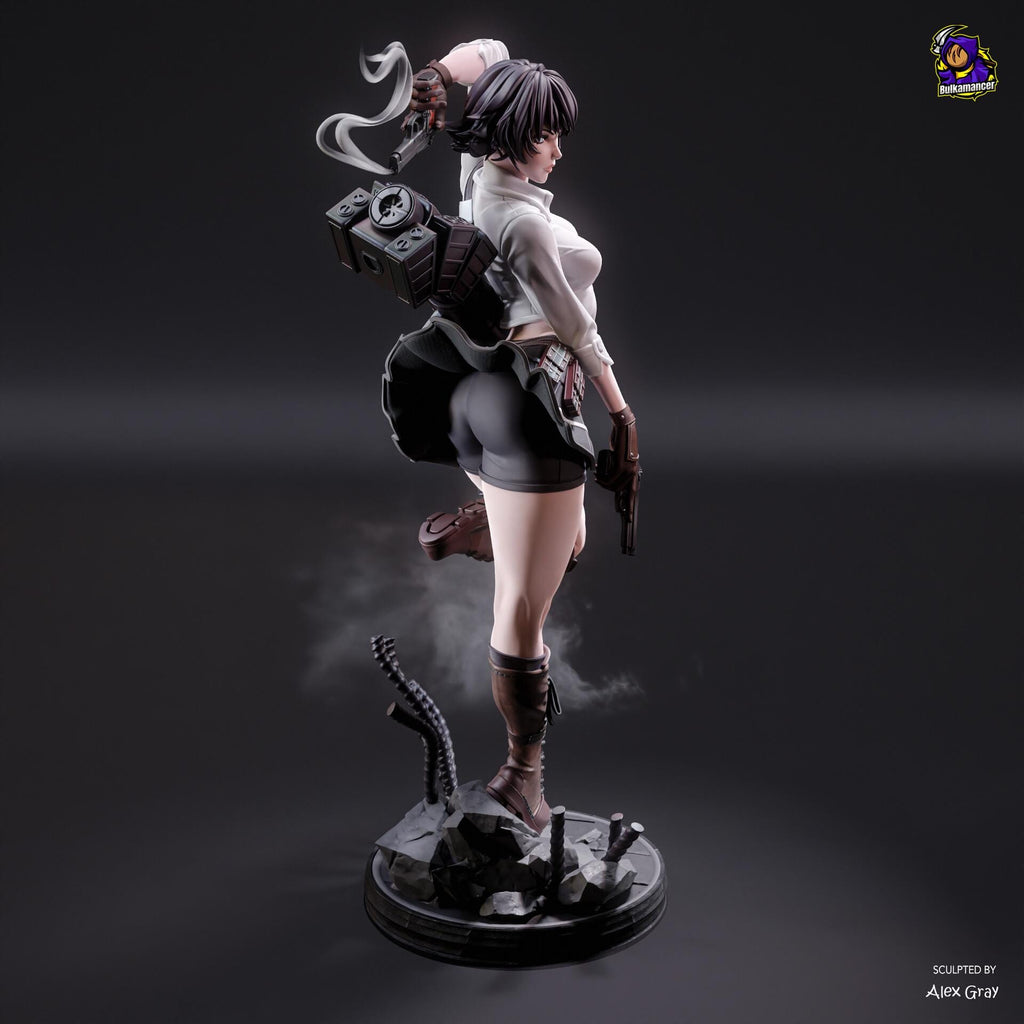 Lady resin figure Resin Statue, Hand Painted Collectible Figure, 23 cm (9.06 in)