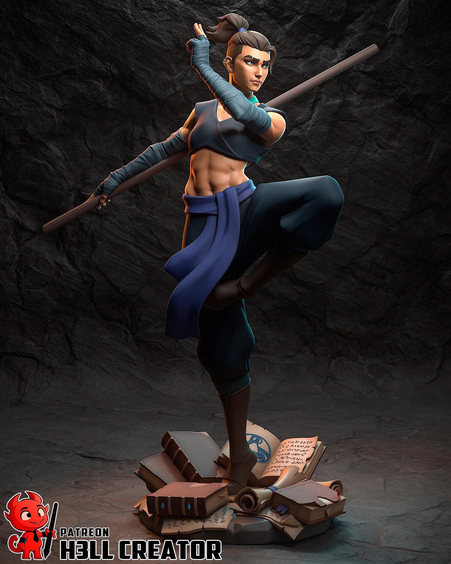 Beauregard resin figure, Critical Role Hand Painted Collectible Statue