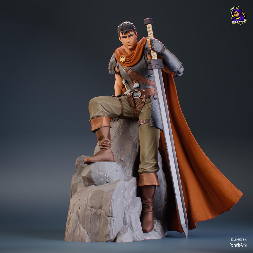 Guts Berserk Figure, Resin Statue, Hand Painted Collectible, 26.3 cm (10.35 in)