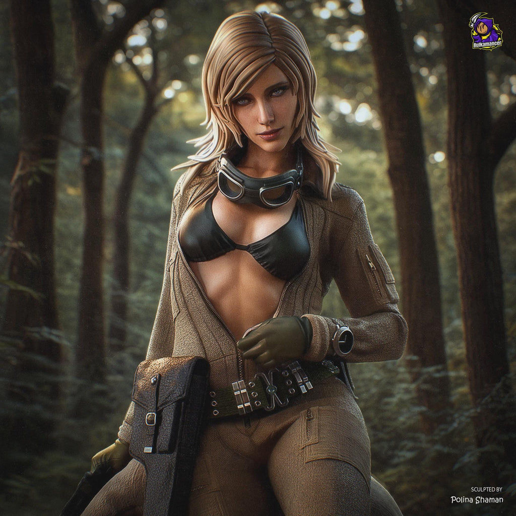 EVA Metal Gear Solid Figure, Resin Statue, Hand Painted, 22.7 cm (8.94 in)