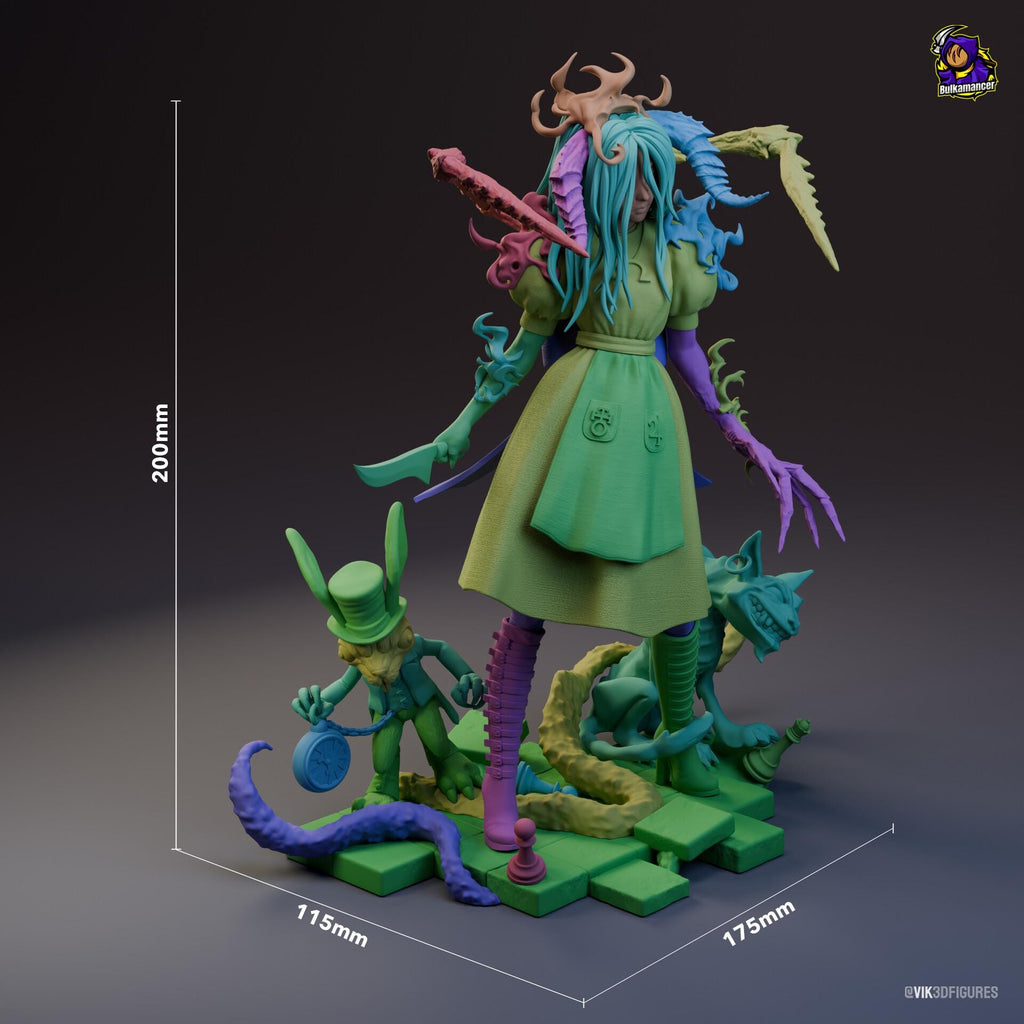 Alice Madness Returns Figure, Resin Statue, Hand Painted, 20 cm (7.87 in)