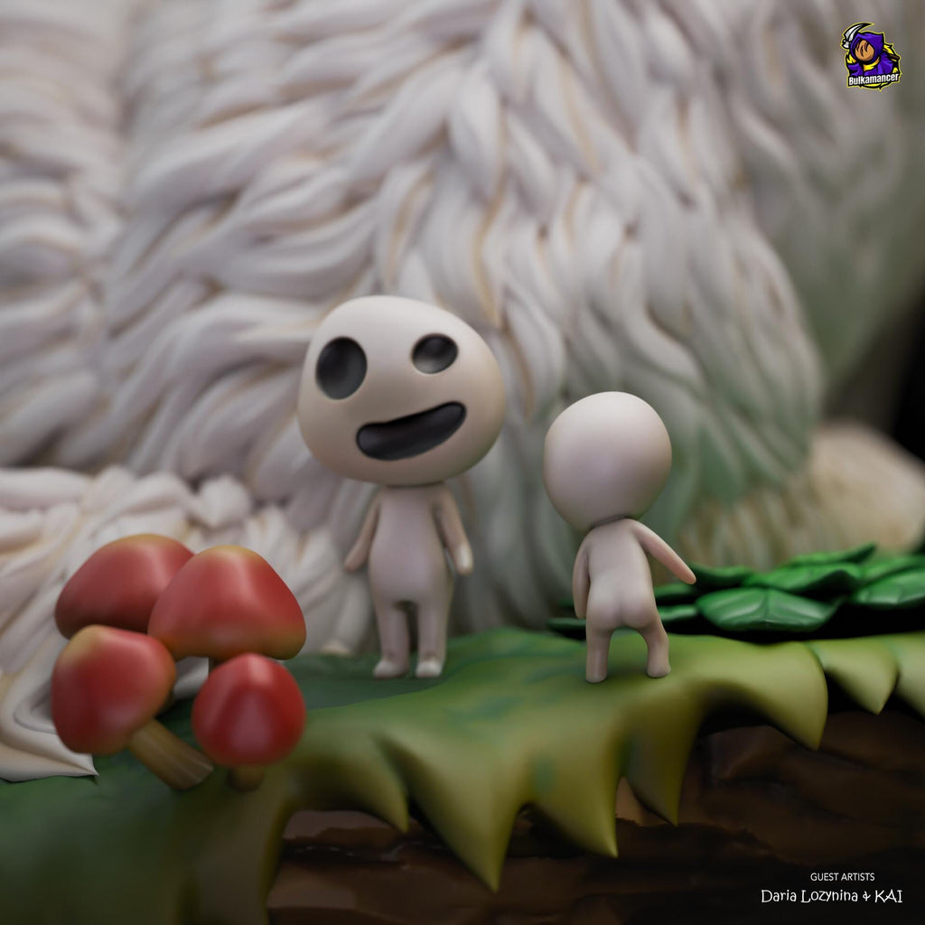 San Princess Mononoke Figure, Resin Statue, Hand Painted, 22 cm