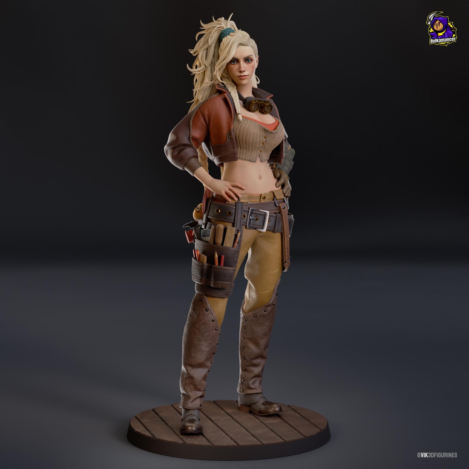 Gemma resin figure, Hand Painted Collectible Statue, 21.5 cm (8.46 in)