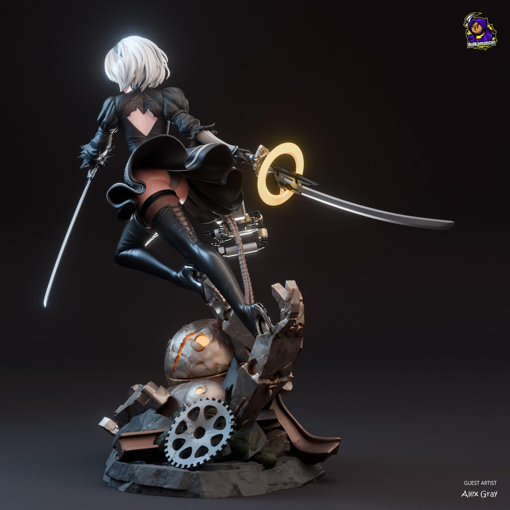 2B NieR Automata figure, Resin Statue, Hand Painted, 21.9 cm (8.6 in)