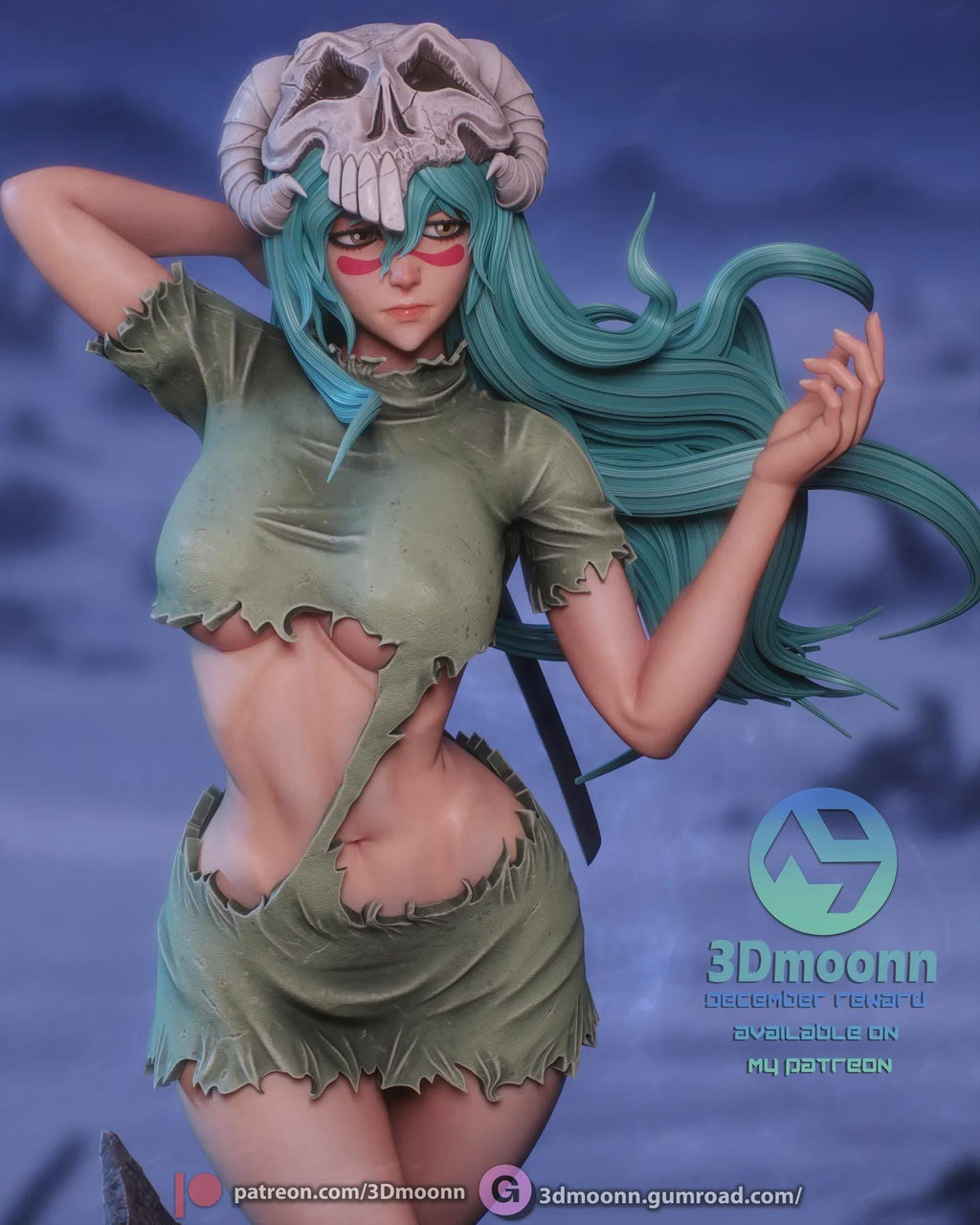 Nelliel Tu Odelschwanck, Nelliel Resin Statue, Hand Painted 1/6 Scale