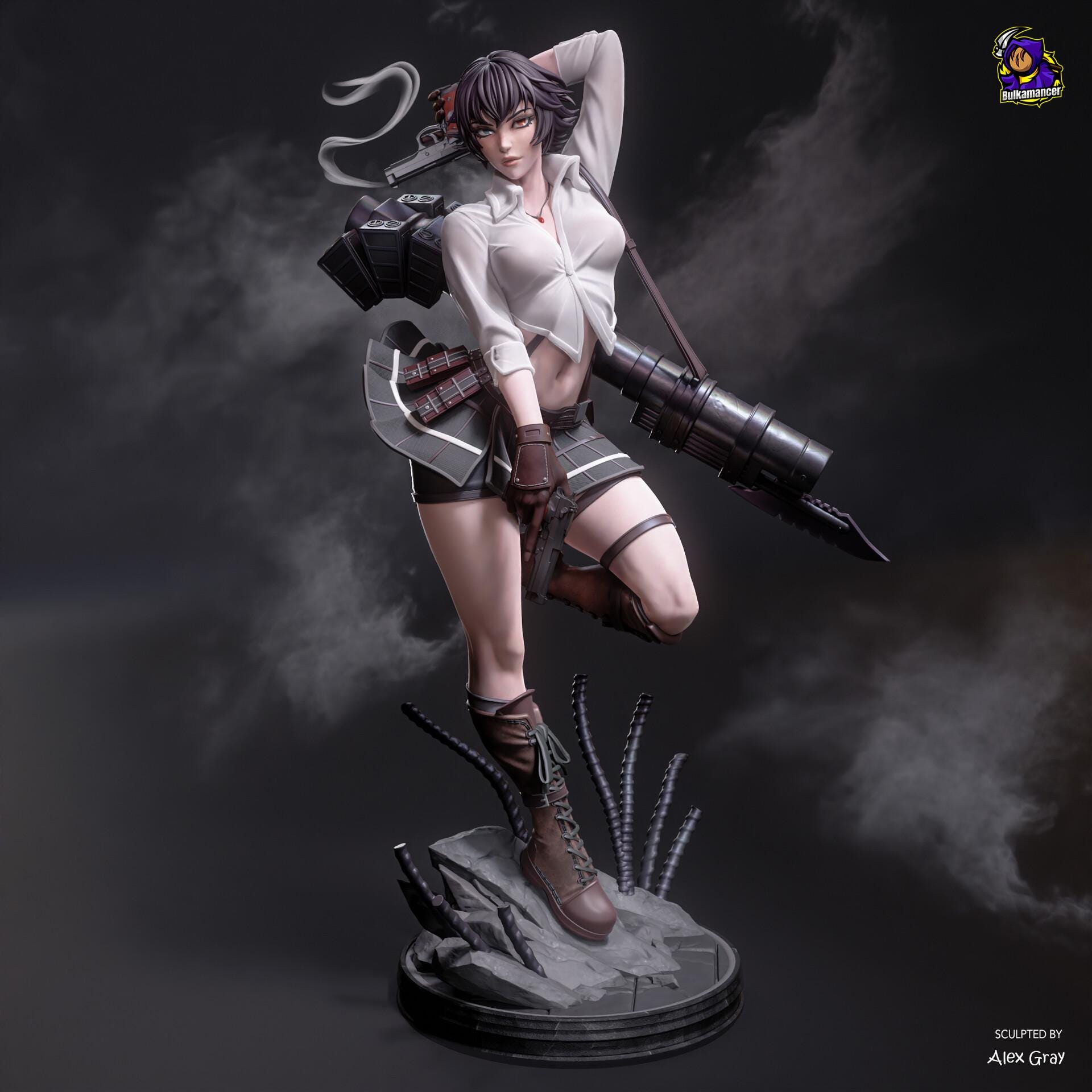 Lady resin figure Resin Statue, Hand Painted Collectible Figure, 23 cm (9.06 in)