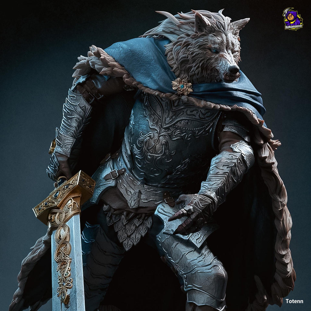 Blaidd the Half-Wolf, Blaidd Resin Figure, Hand Painted, 25 cm (9.84 in)