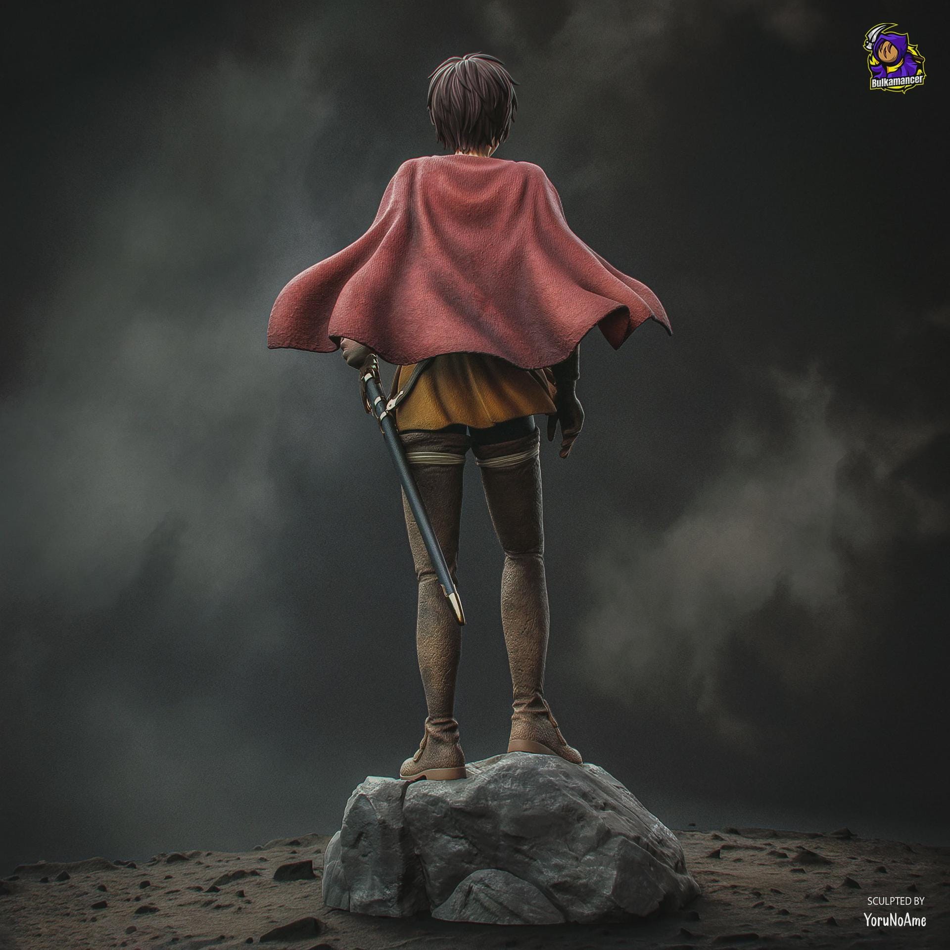Casca Resin Figure, Hand Painted Collectible Statue, 24.3 cm (243 mm)