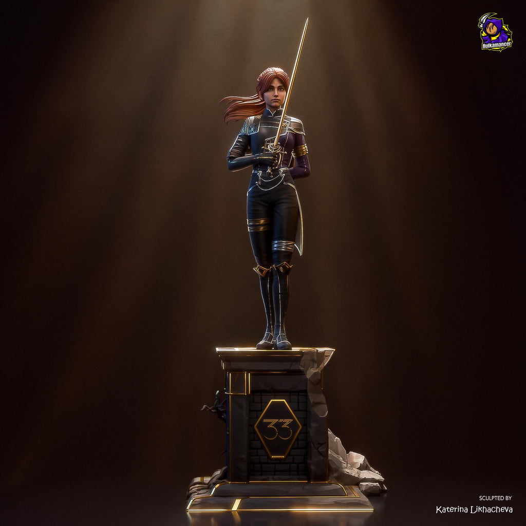 Maelle Clair Obscur Figure, Resin Statue, Hand Painted Collectible