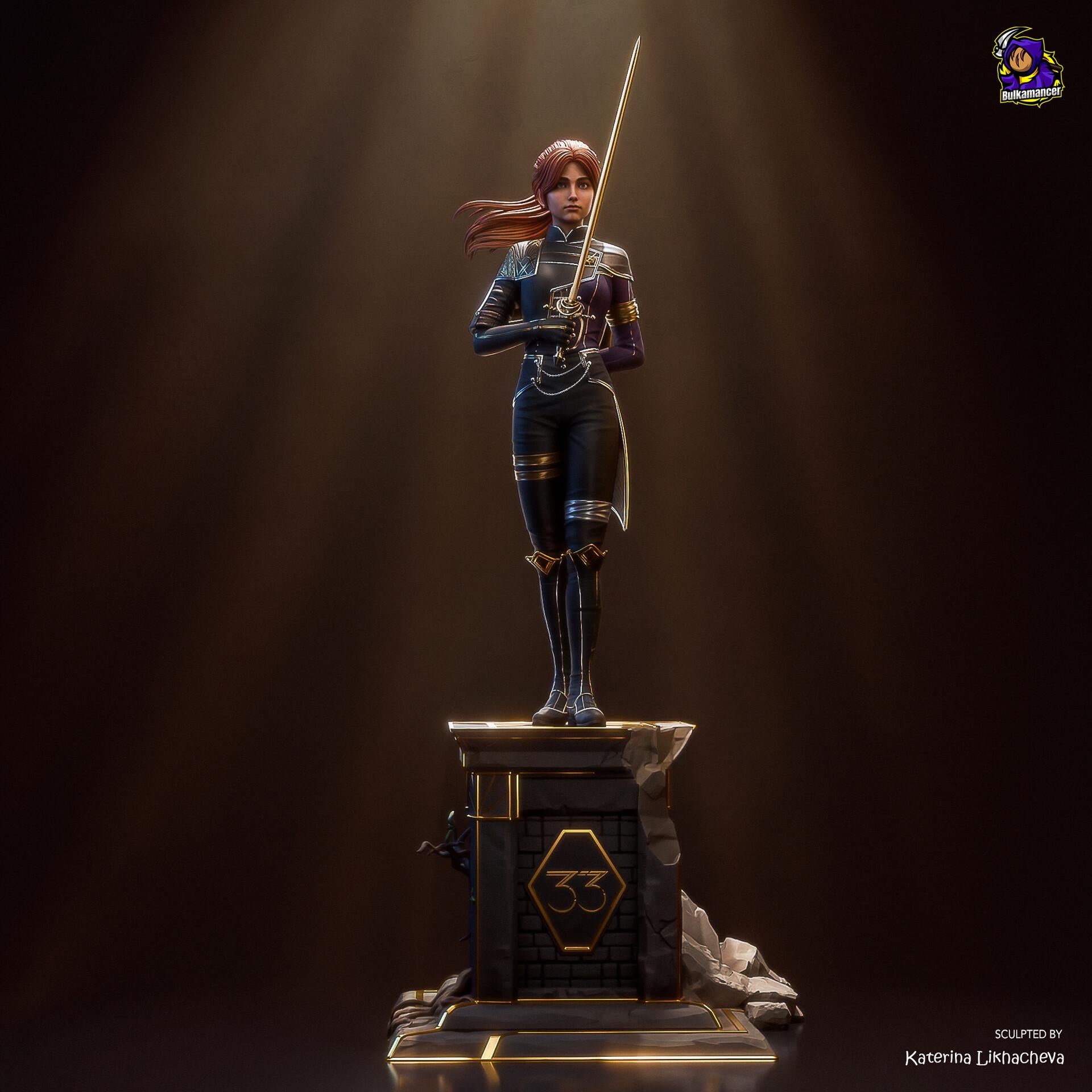 Maelle Clair Obscur Figure, Resin Statue, Hand Painted Collectible