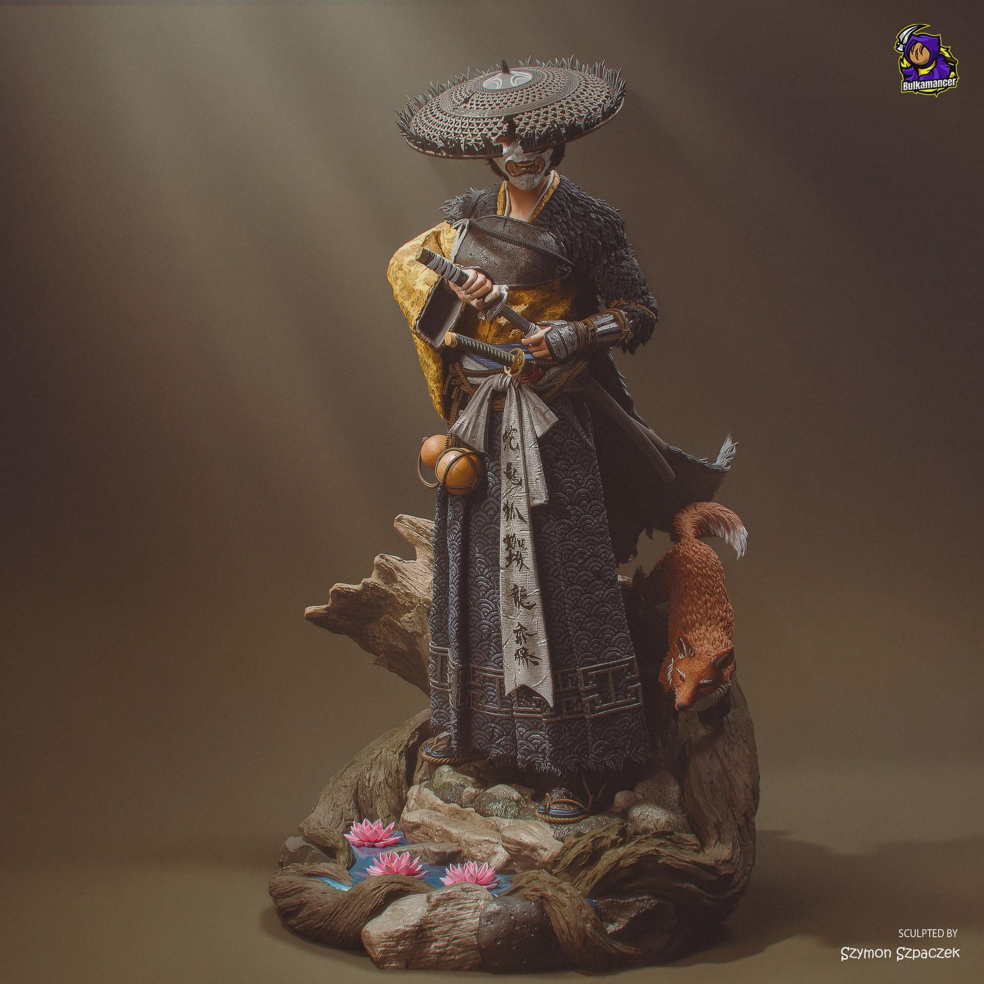 Atsu Resin Figure, Ghost Of Yotei Hand Painted Collectible, 24.2 cm