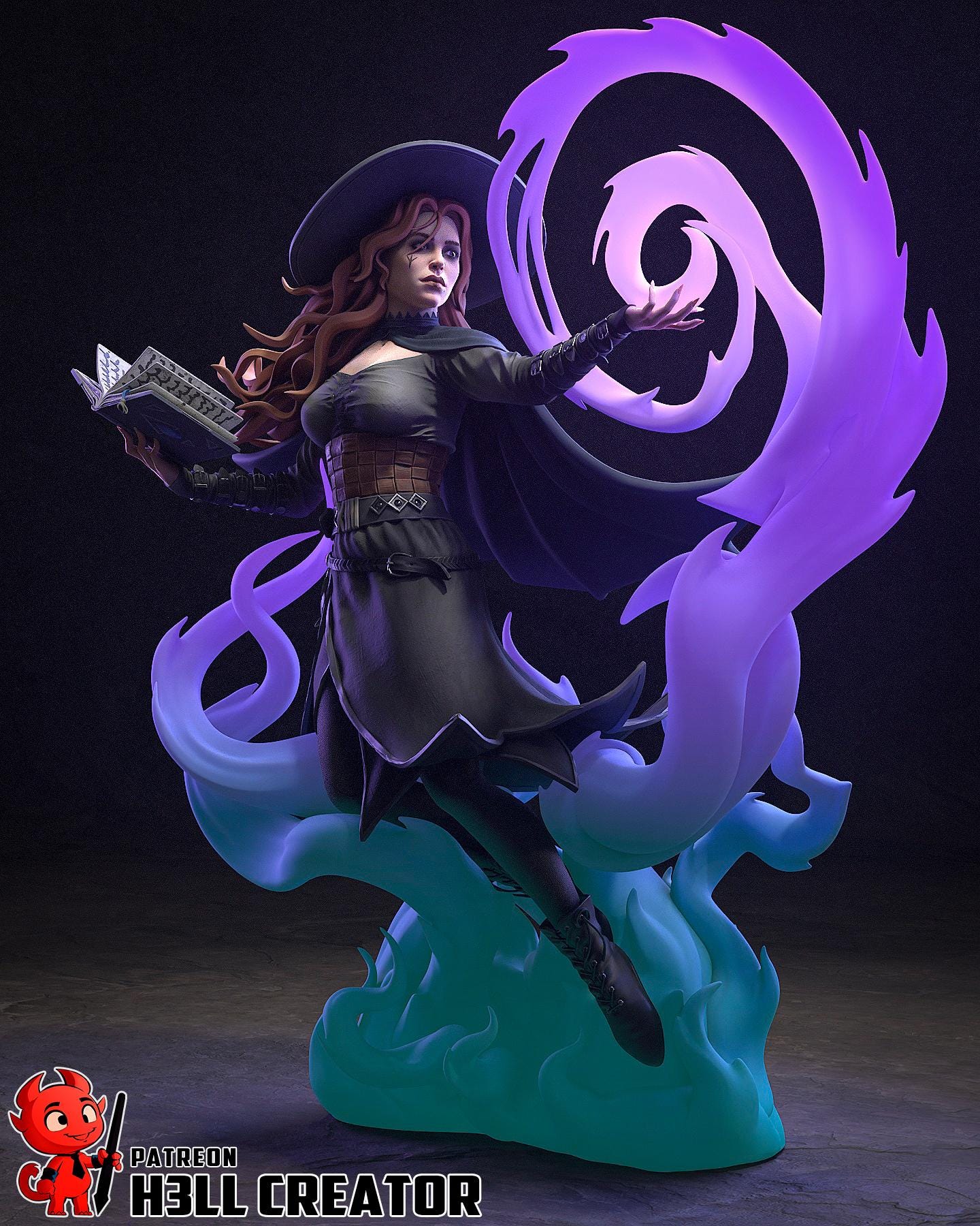 Tasha resin statue, Hand Painted Collectible Figure, 204 mm (8.0 in)