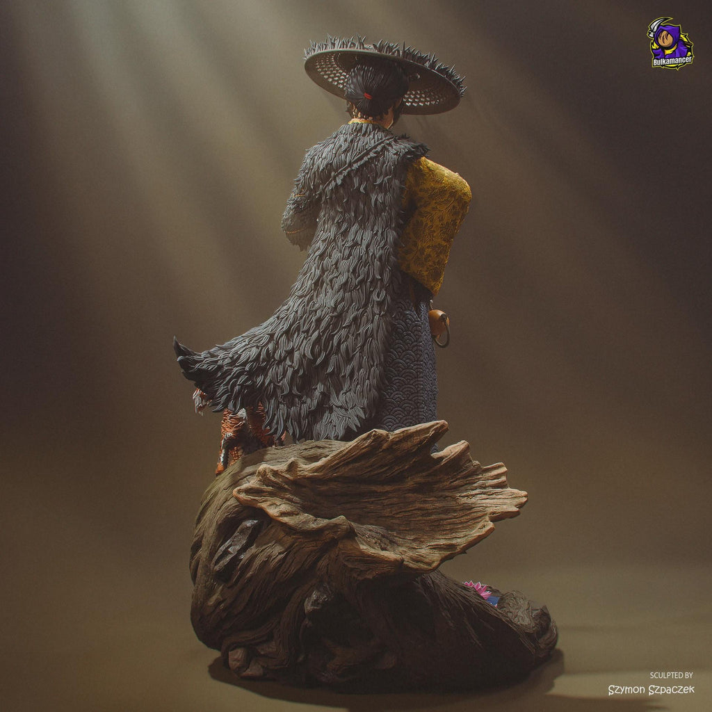 Atsu Resin Figure, Ghost Of Yotei Hand Painted Collectible, 24.2 cm