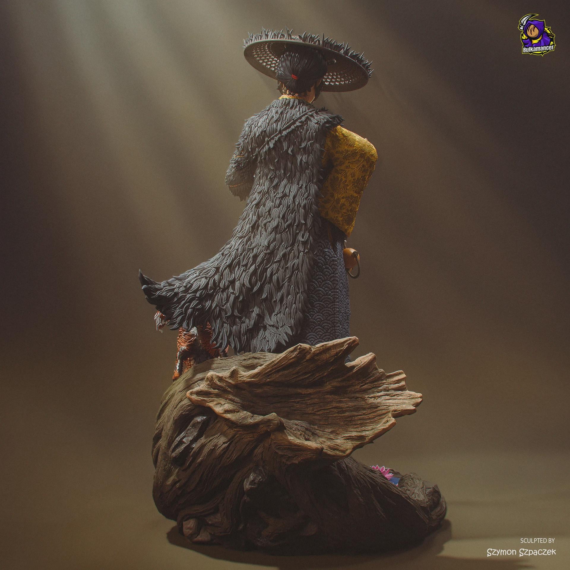 Atsu Resin Figure, Ghost Of Yotei Hand Painted Collectible, 24.2 cm