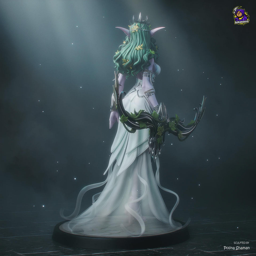 Tyrande Whisperwind Figure, Resin Statue, Hand Painted Collectible