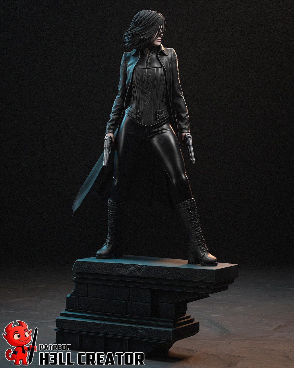 Selene resin statue, Hand Painted Collectible Figure, 234 mm (9.2 in)