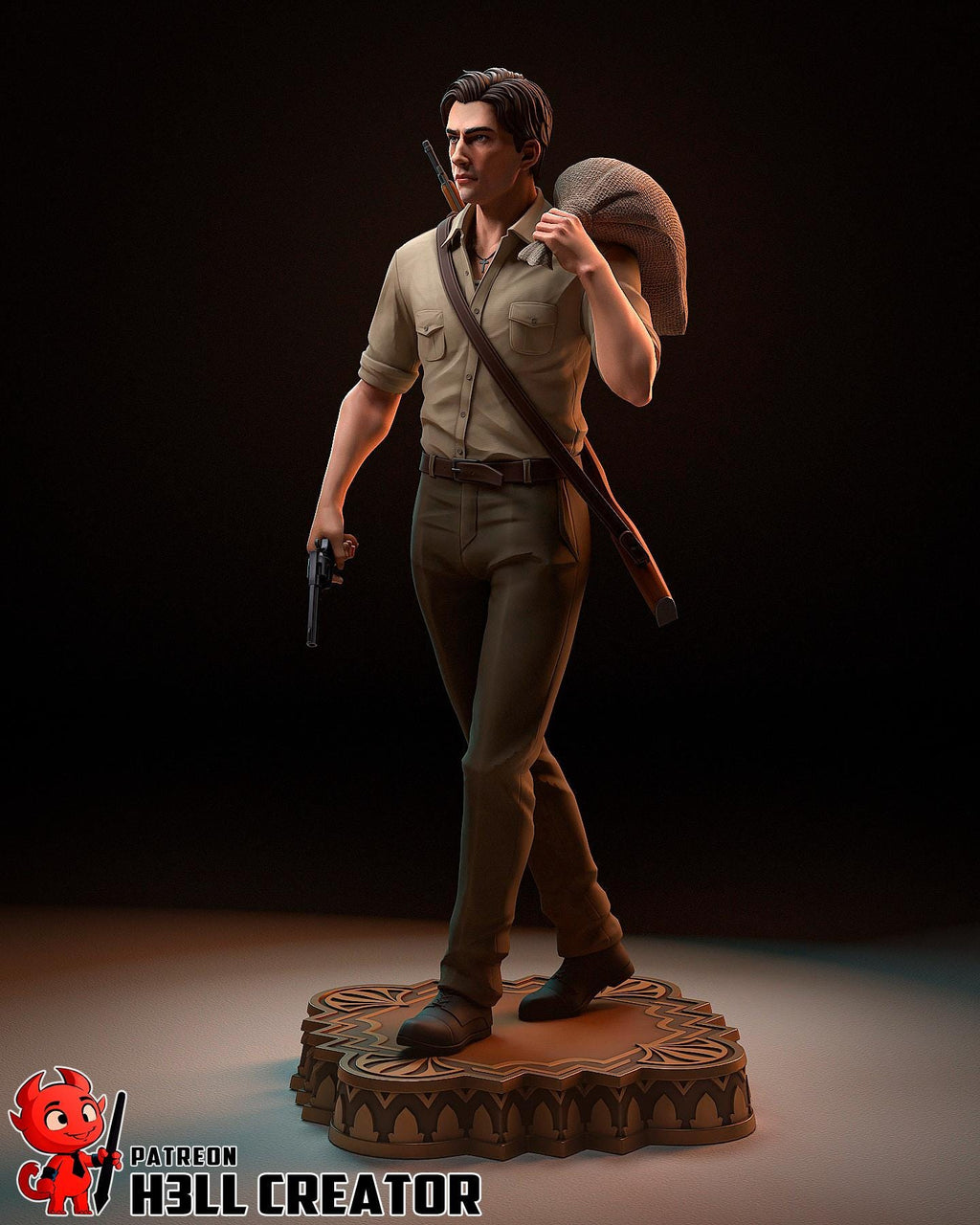 Enzo Favara Resin Statue, Hand Painted Collectible Figure, 161 mm (6.3 in)