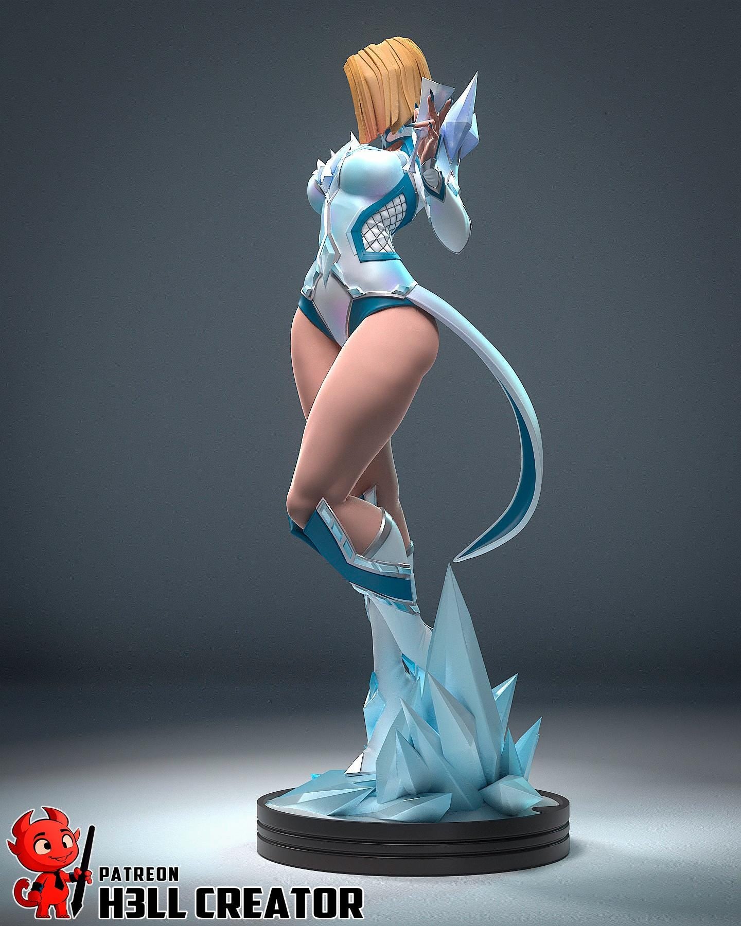 Emma Frost Statue, Resin Statue, Hand Painted Figure, 183 mm (7.2 in)