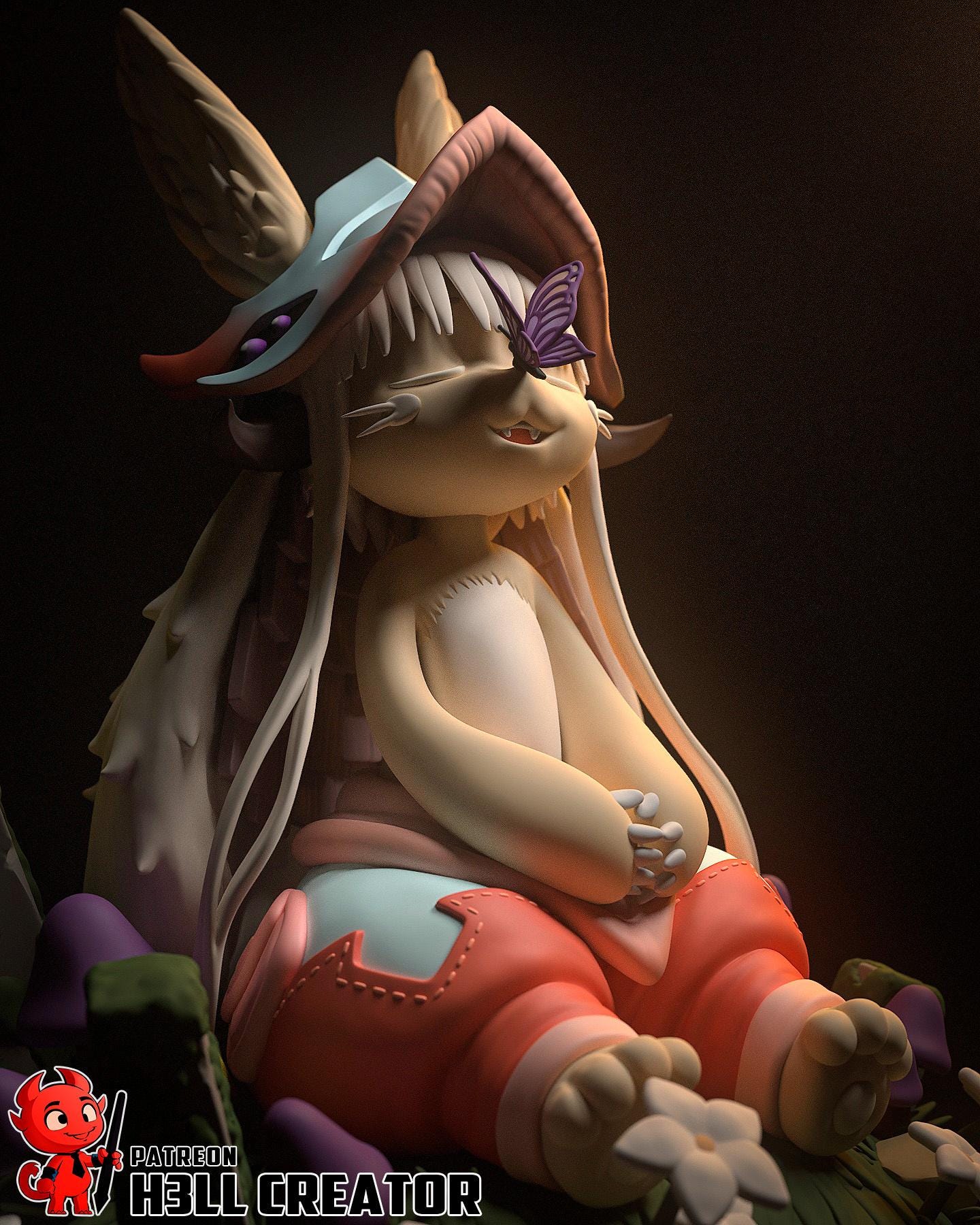 Nanachi resin statue, Hand Painted Collectible Figure, 146 mm (5.7 in)