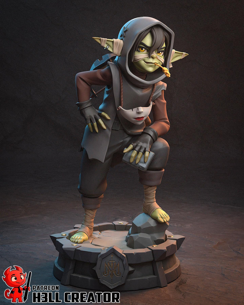 Nott Resin Statue, Hand Painted Collectible Figure, 117 mm (4.6 in)