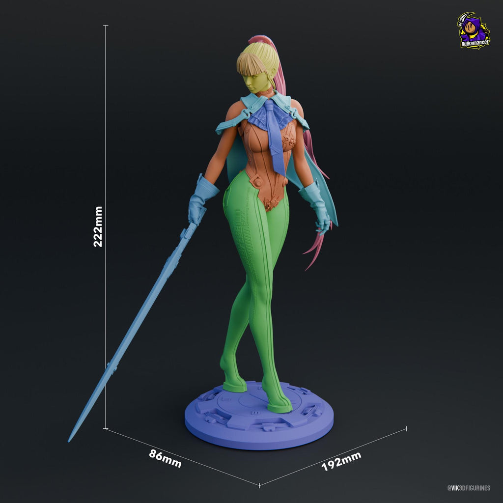 EVE resin figure, Hand Painted Collectible Resin Statue, 22.2 cm