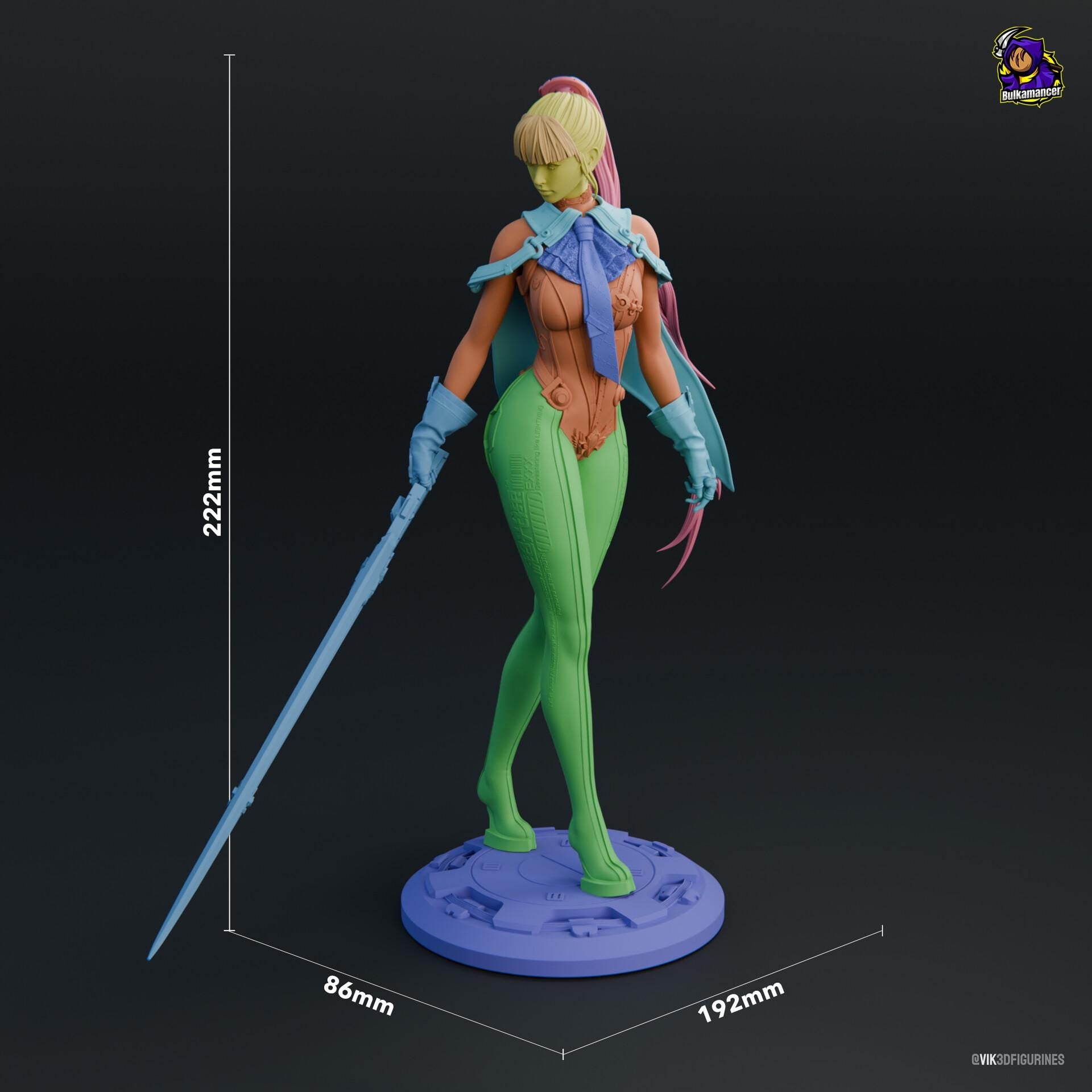 EVE resin figure, Hand Painted Collectible Resin Statue, 22.2 cm