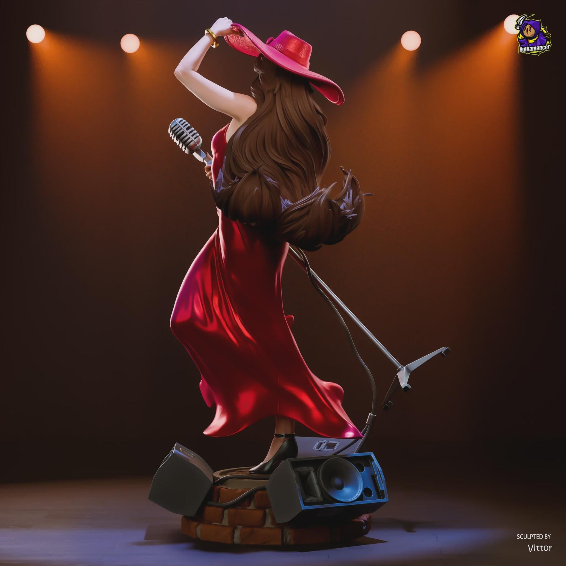 Pauline resin figure, Hand Painted Collectible Statue, 25 cm (9.84 in)