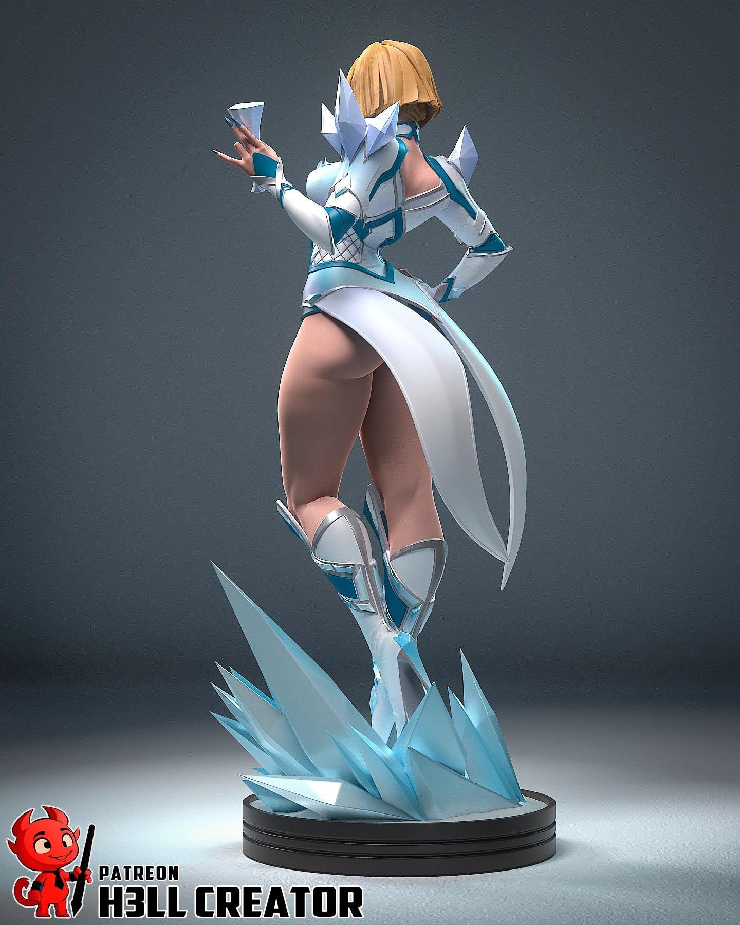 Emma Frost Statue, Resin Statue, Hand Painted Figure, 183 mm (7.2 in)