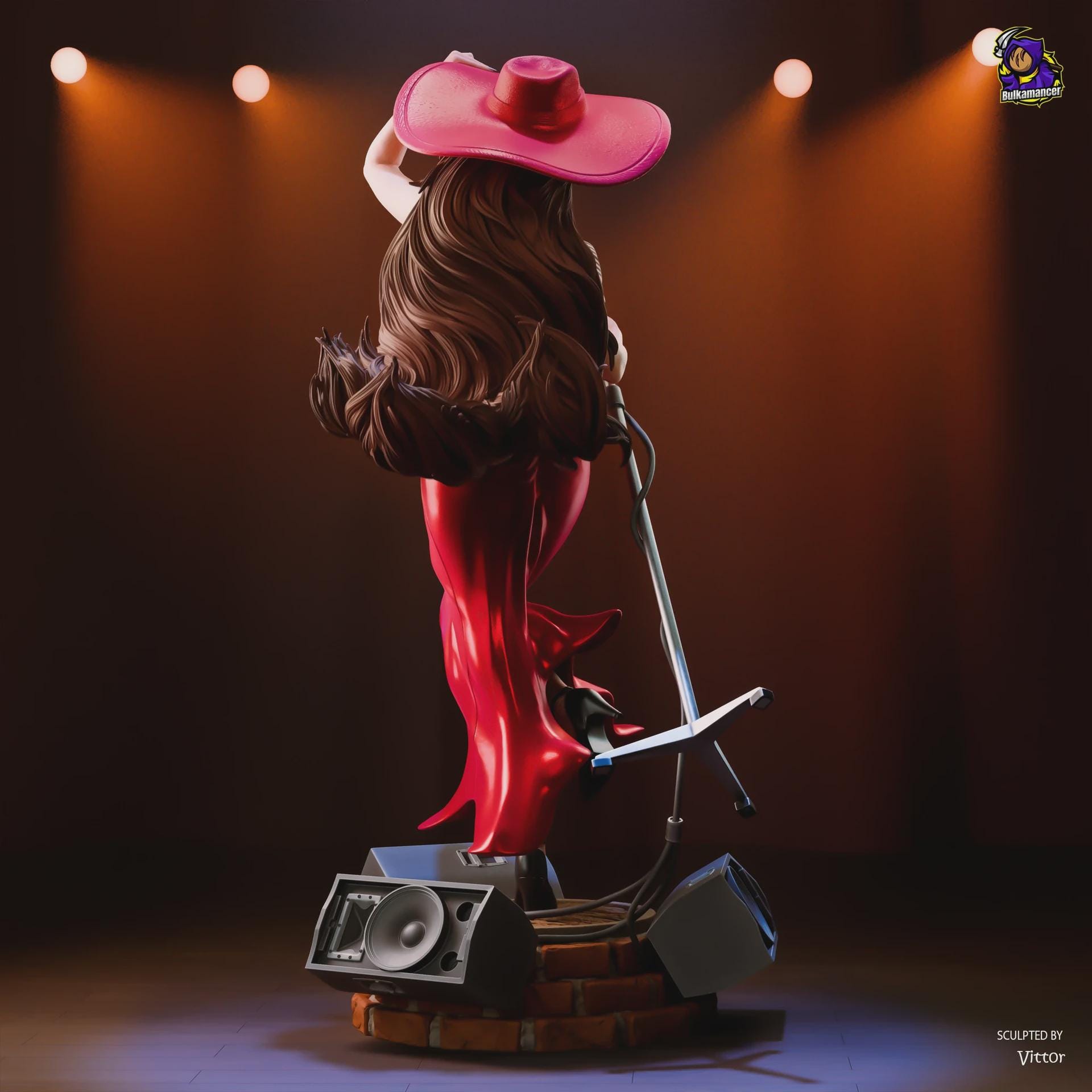 Pauline resin figure, Hand Painted Collectible Statue, 25 cm (9.84 in)