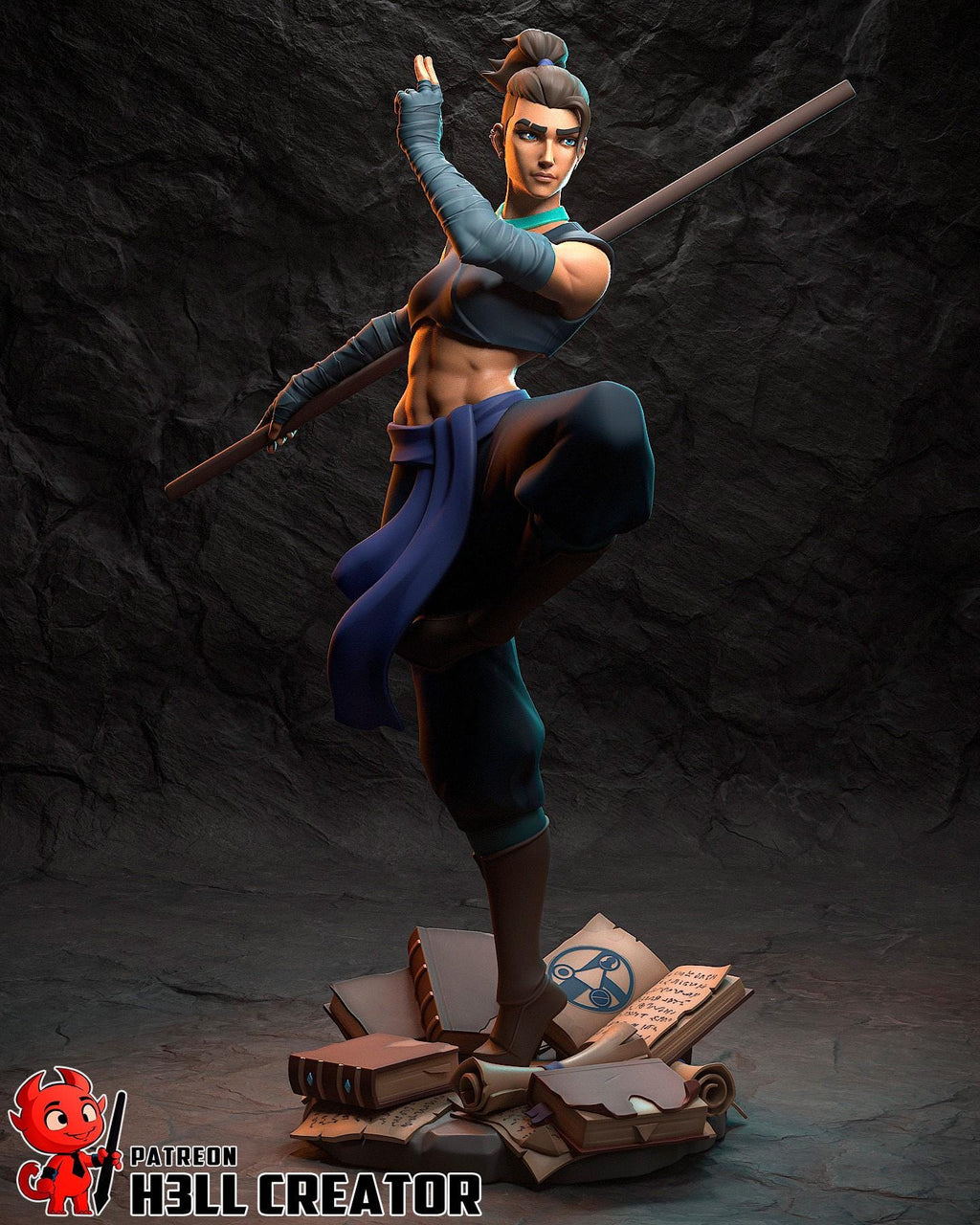 Beauregard resin figure, Critical Role Hand Painted Collectible Statue