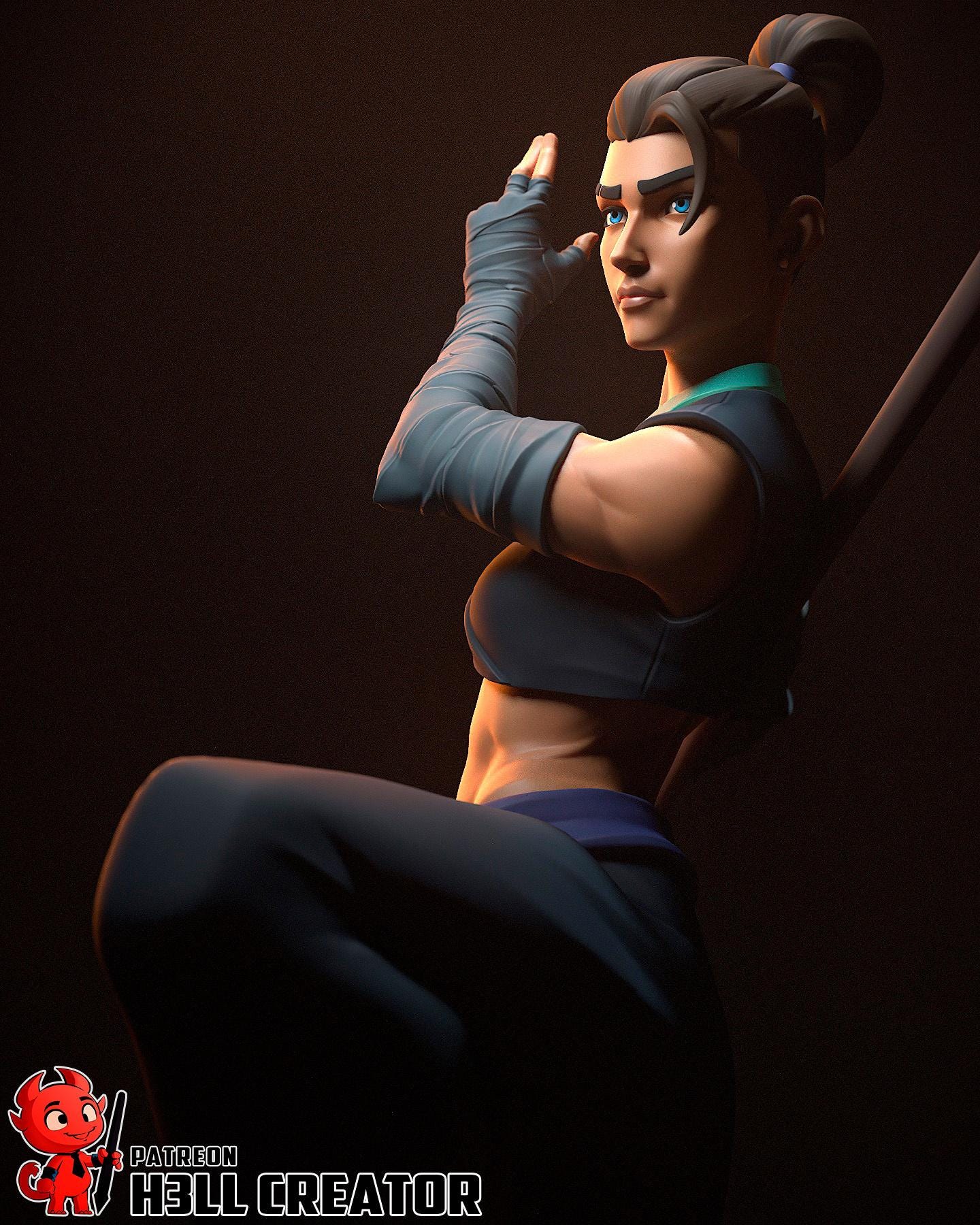Beauregard resin figure, Critical Role Hand Painted Collectible Statue