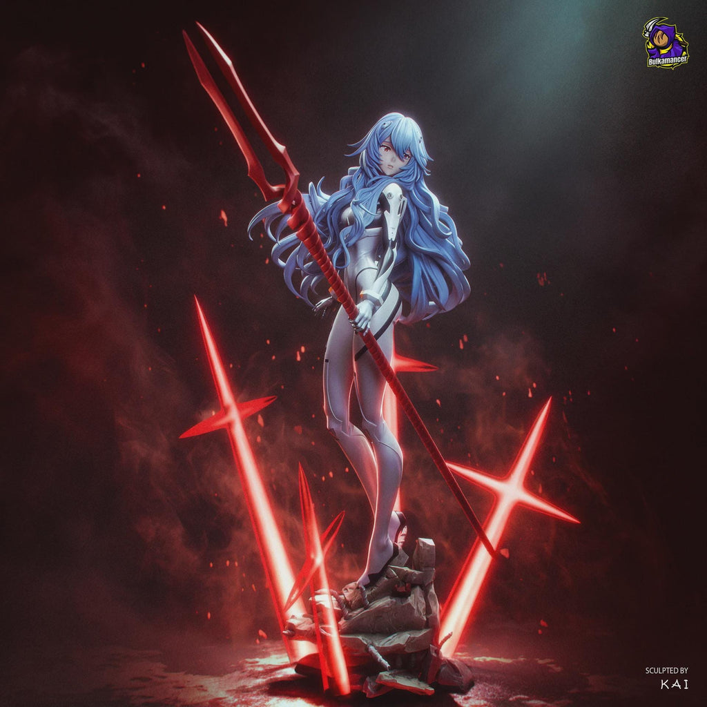 Rei Ayanami Figure, Resin Statue, Hand Painted Collectible, Display Piece