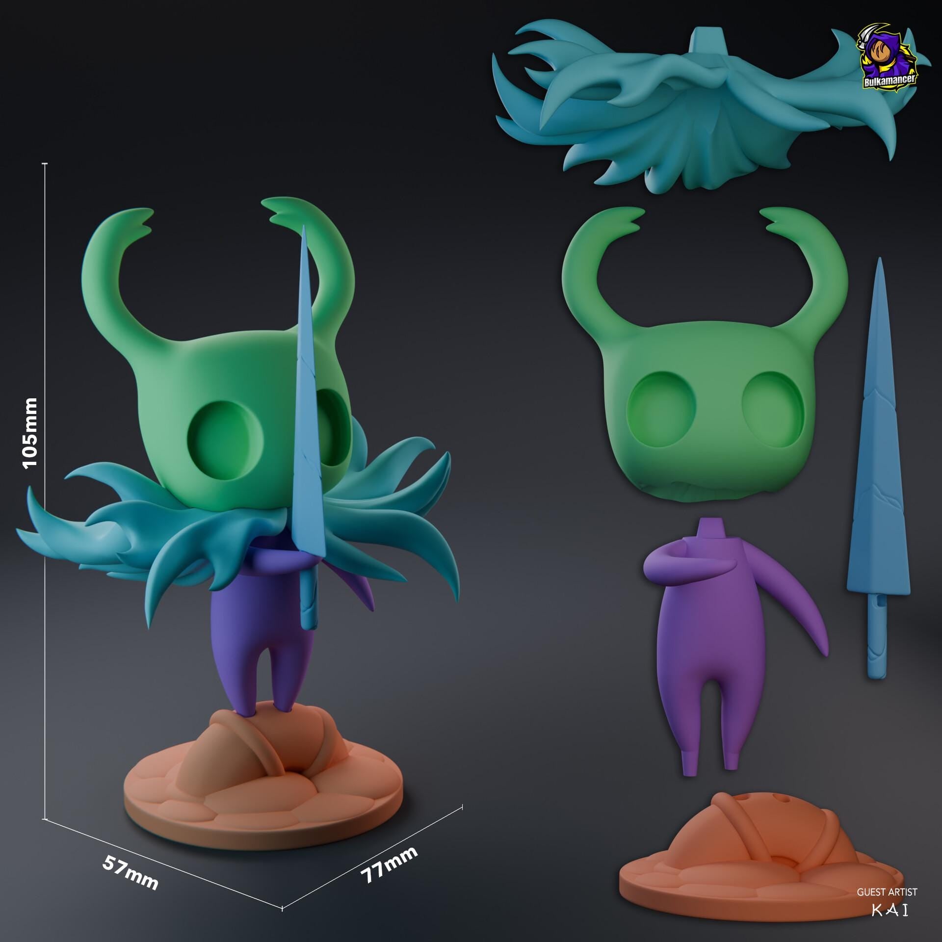 The Knight Hollow Knight Resin Figure, Hand Painted Statue, 10.5 cm (4.13 in)