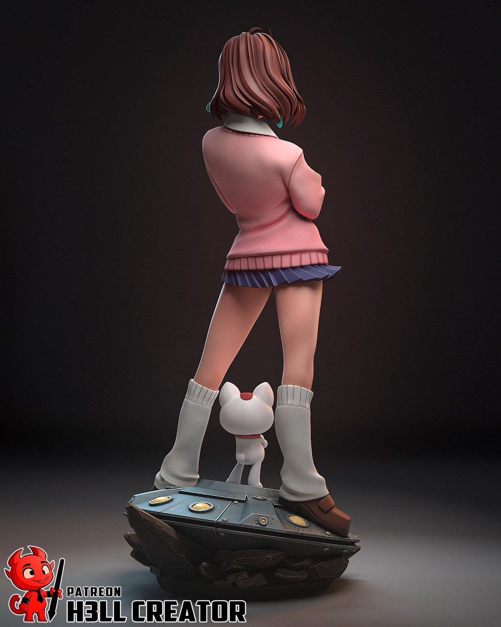 Momo Ayase Resin Statue, Hand Painted Collectible Figure, 154 mm (6.1 in)