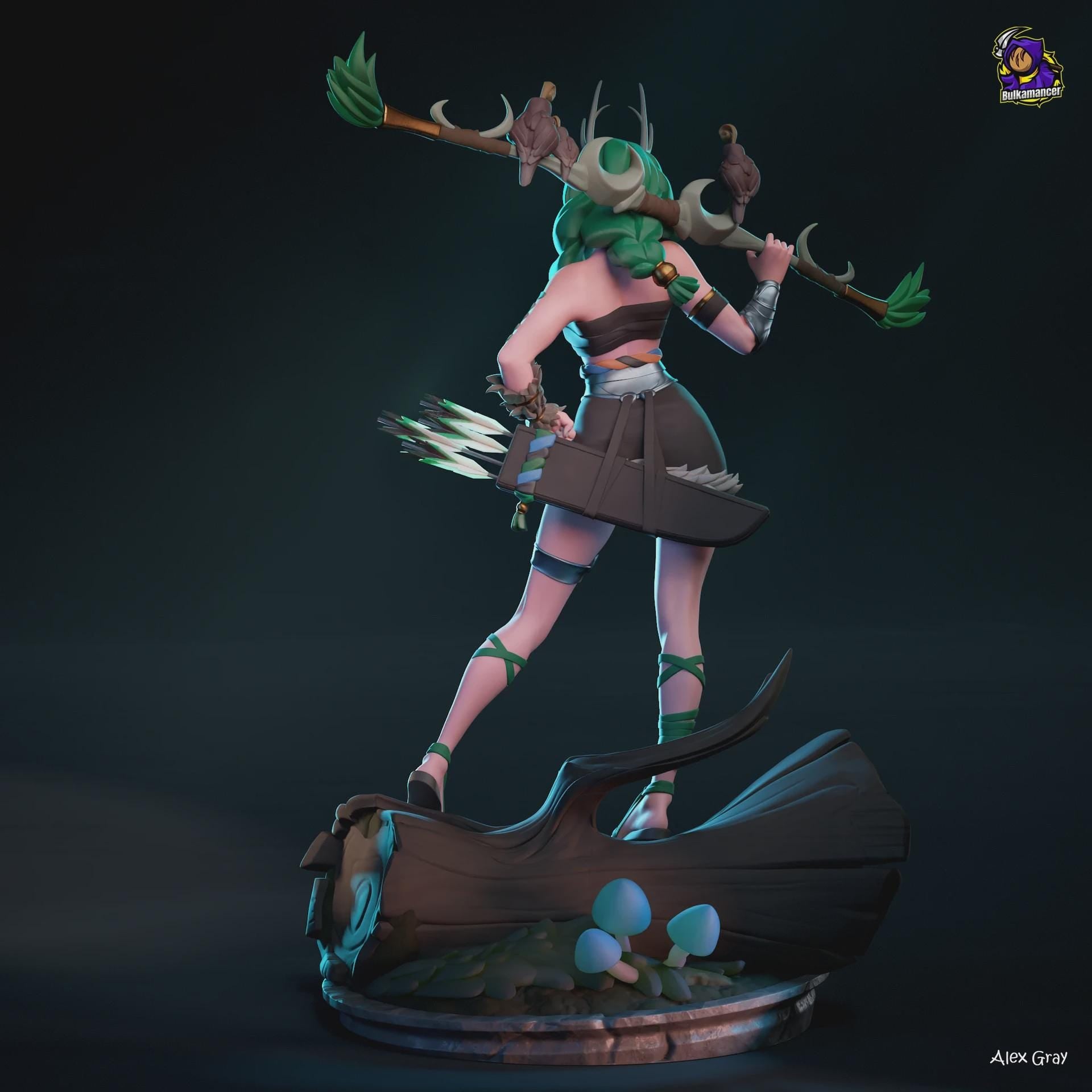 Artemis Resin Figure, Hand Painted Collectible Statue, 28.3 cm (11.14 in)