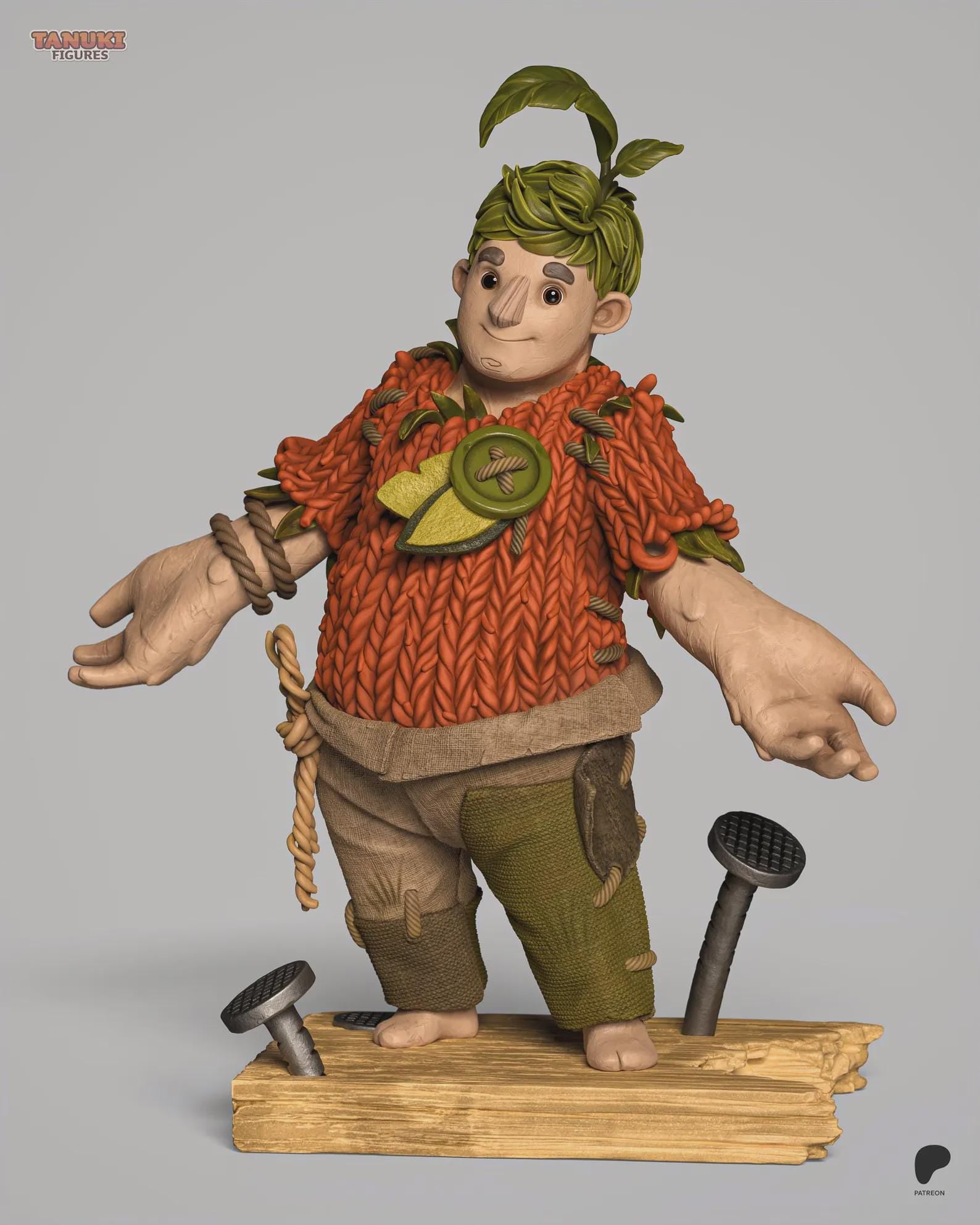 Cody resin statue, Hand Painted Collectible Figure, Display Piece