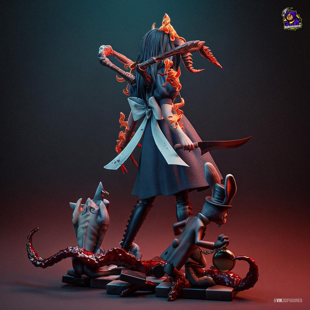 Alice Madness Returns Figure, Resin Statue, Hand Painted, 20 cm (7.87 in)