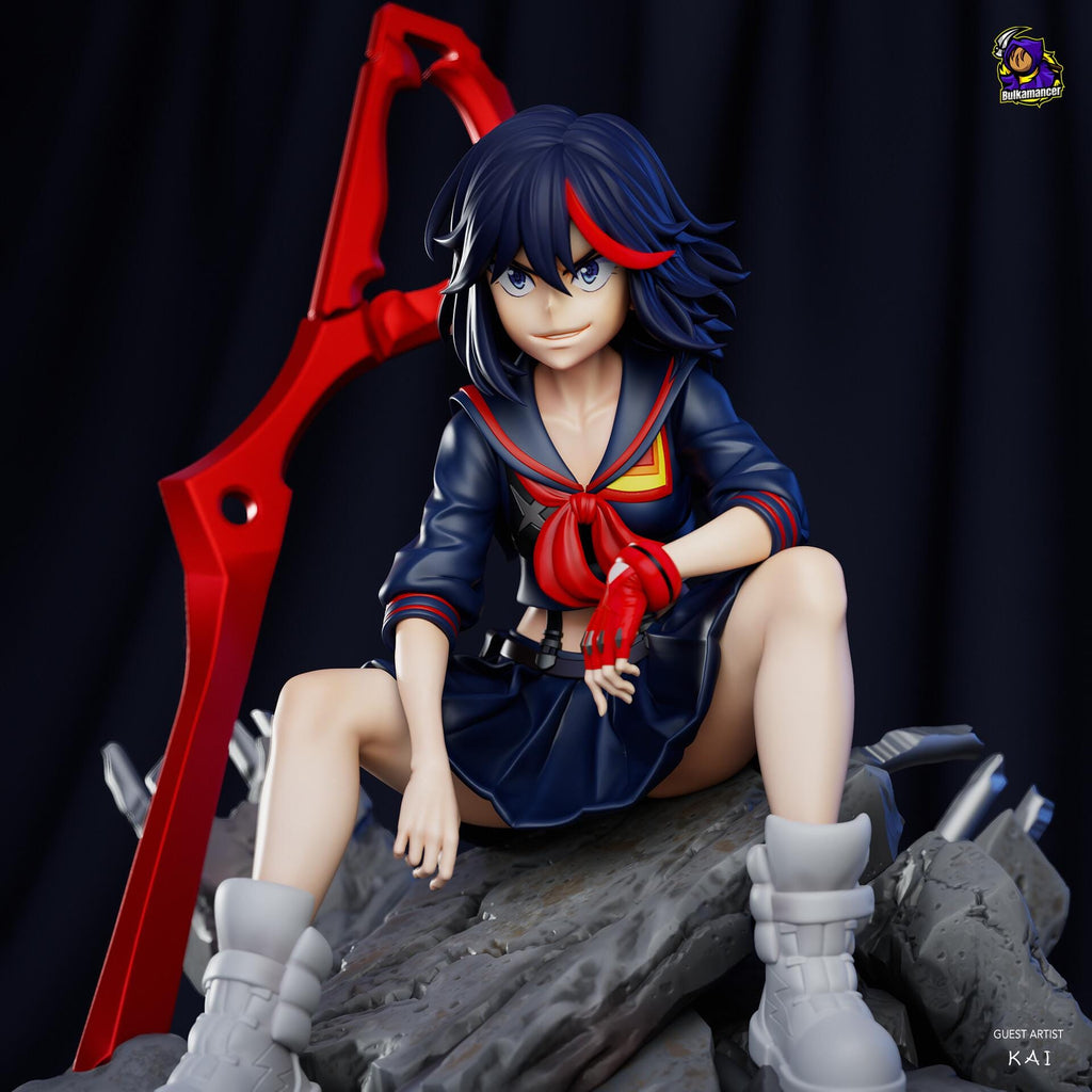 Ryuko Matoi resin figure, Hand Painted Collectible Statue, 18.5 cm