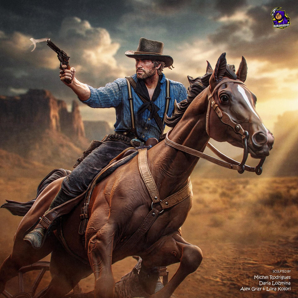 Arthur Morgan resin figure, Hand Painted Statue, 32.5 cm (325 mm)