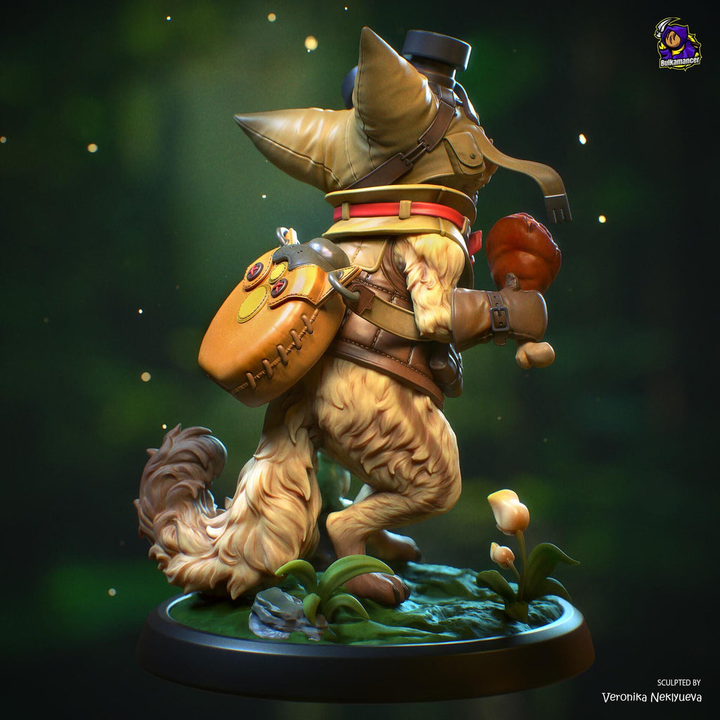 Palico resin figure, Monster Hunter Hand Painted Collectible Statue
