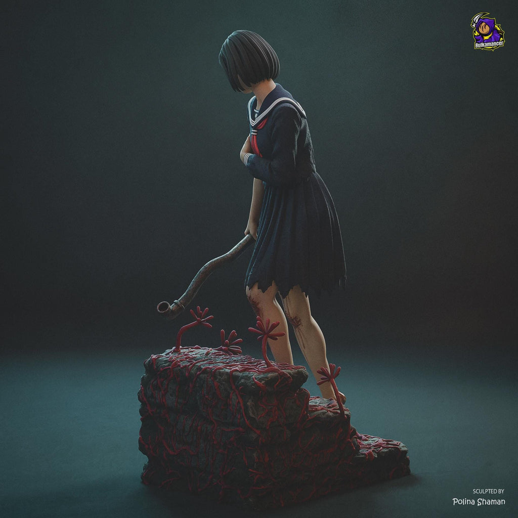 Hinako resin figure, Hand Painted Collectible Statue, Display Art