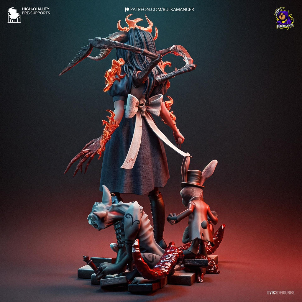 Alice Madness Returns Figure, Resin Statue, Hand Painted, 20 cm (7.87 in)