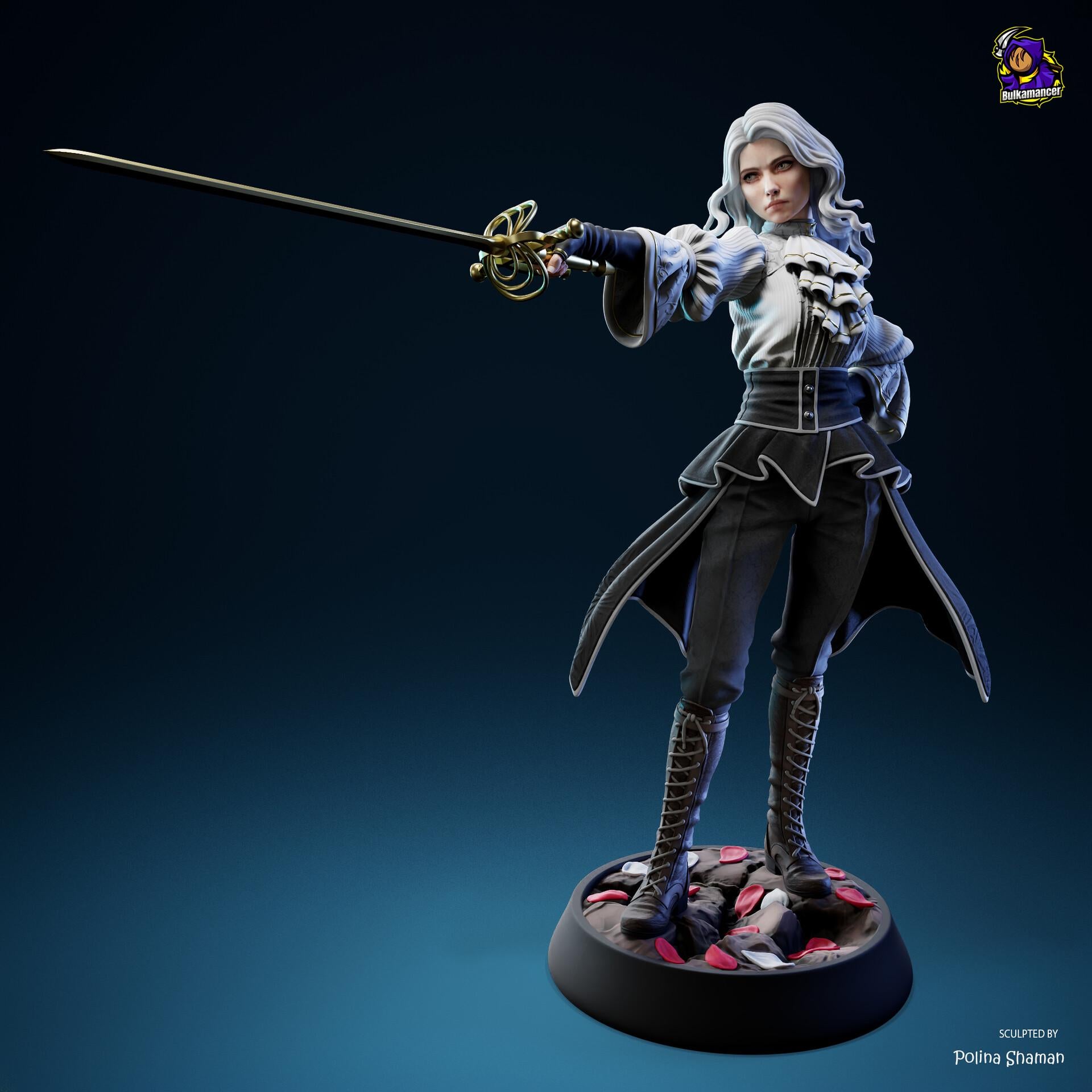 Maelle resin figure, Clair Obscur Expedition 33, Hand Painted Statue