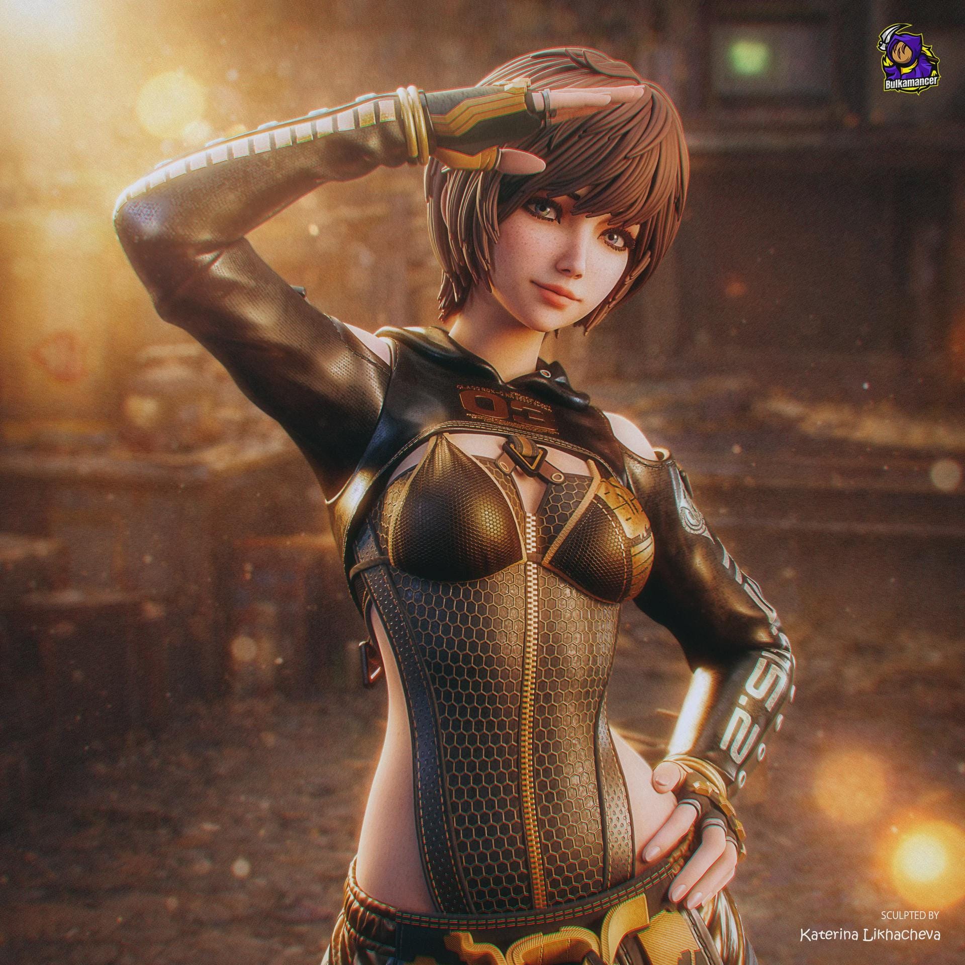 Lily Stellar Blade Figure, Resin Statue, Hand Painted Collectible