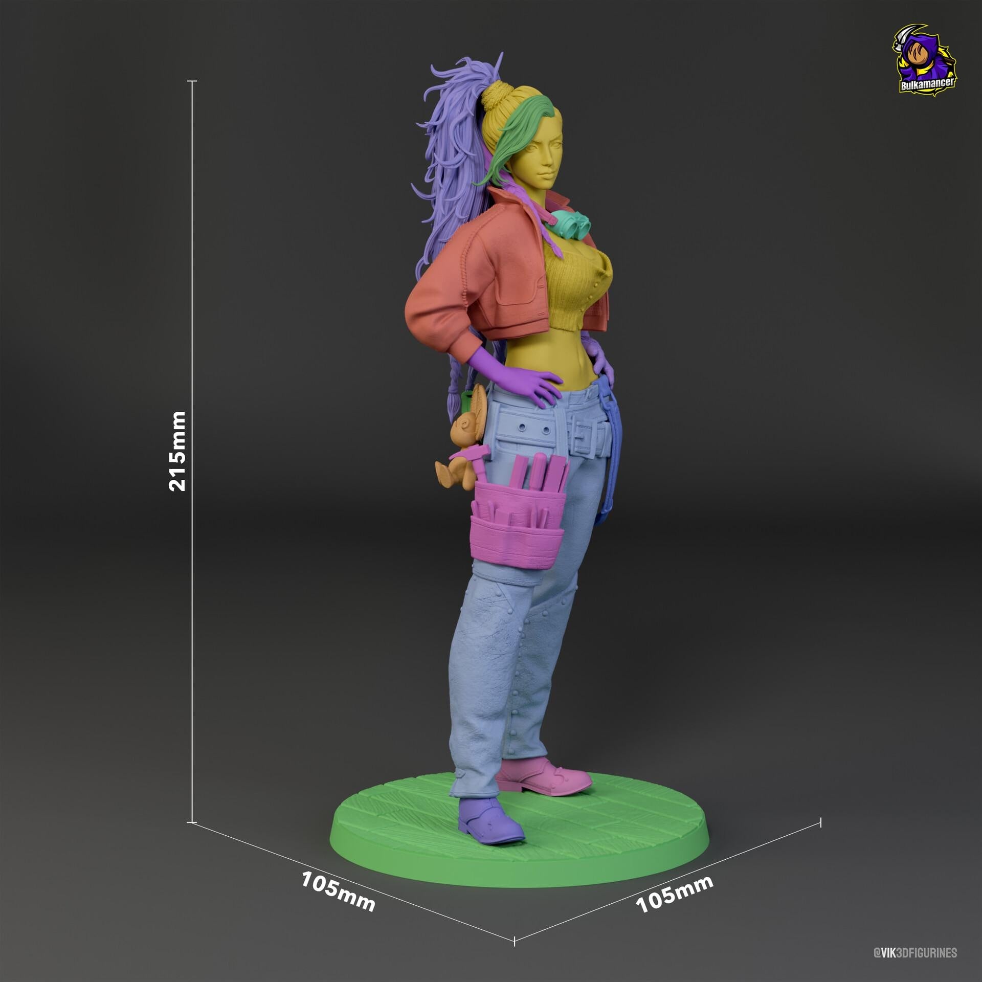 Gemma resin figure, Hand Painted Collectible Statue, 21.5 cm (8.46 in)