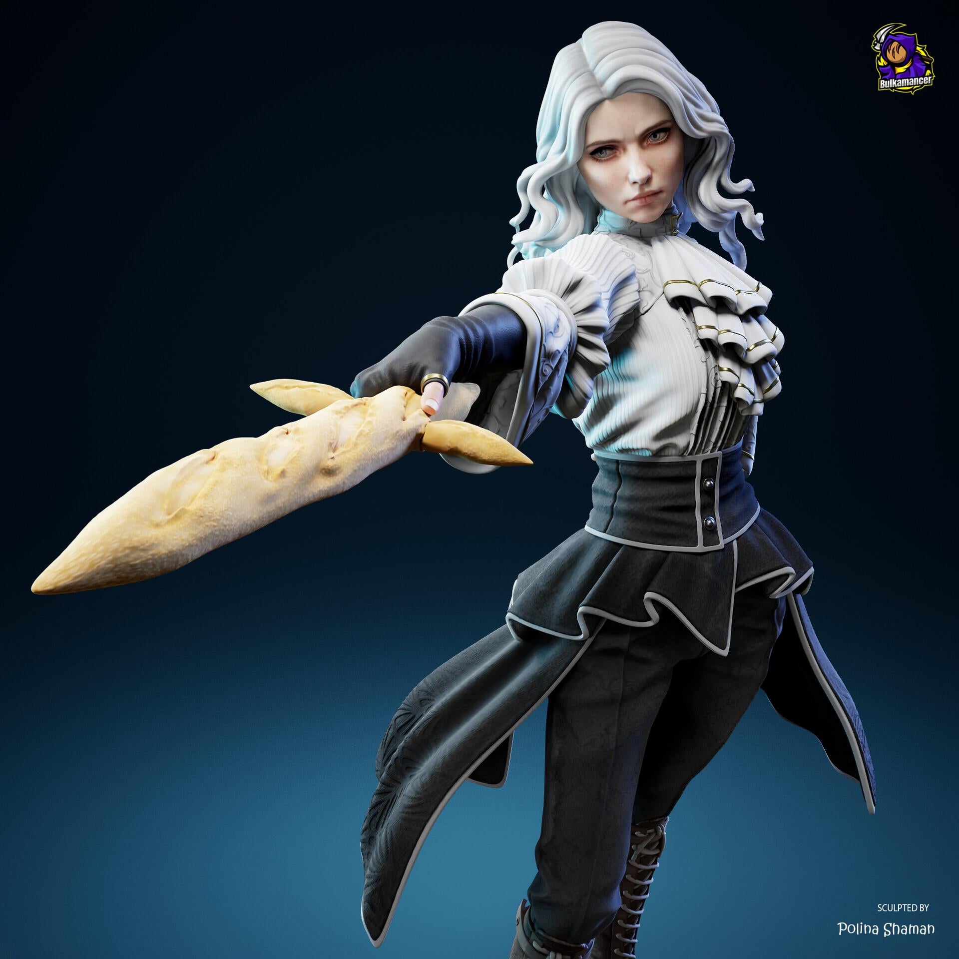 Maelle resin figure, Clair Obscur Expedition 33, Hand Painted Statue