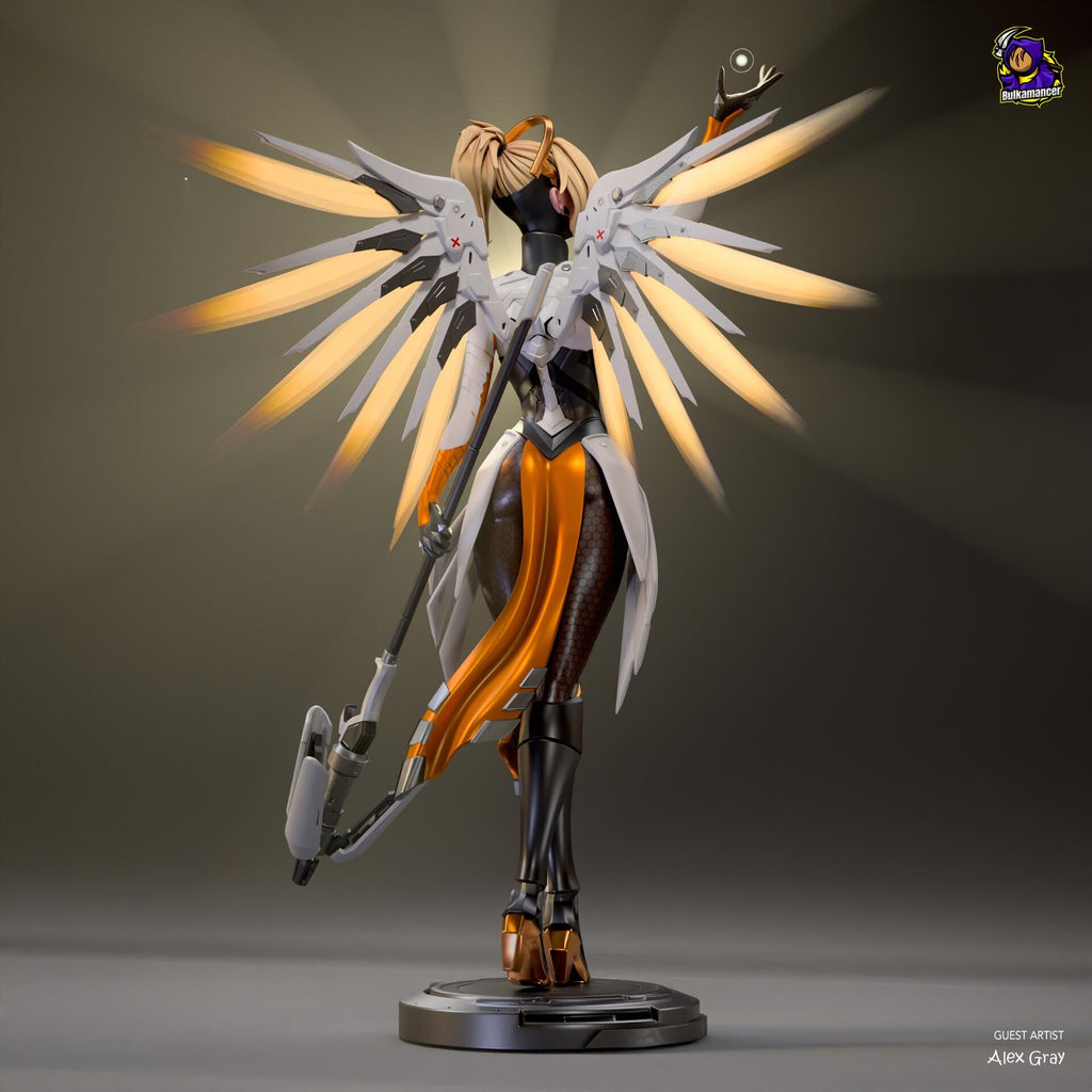 Mercy resin figure, Hand Painted Collectible Figure, 24 cm (9.4 in)