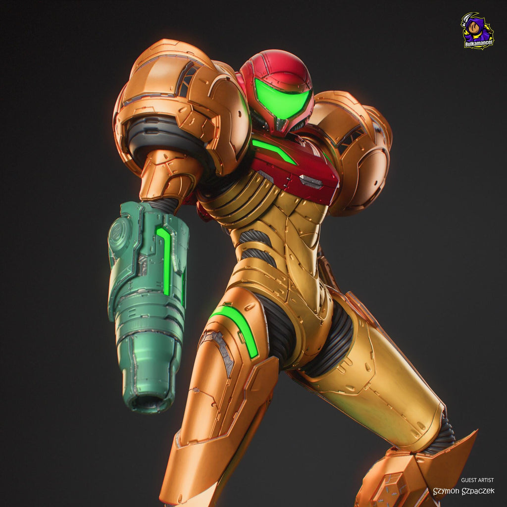 Samus Aran resin figure, Hand Painted Collectible Statue, 25 cm (9.84 in)