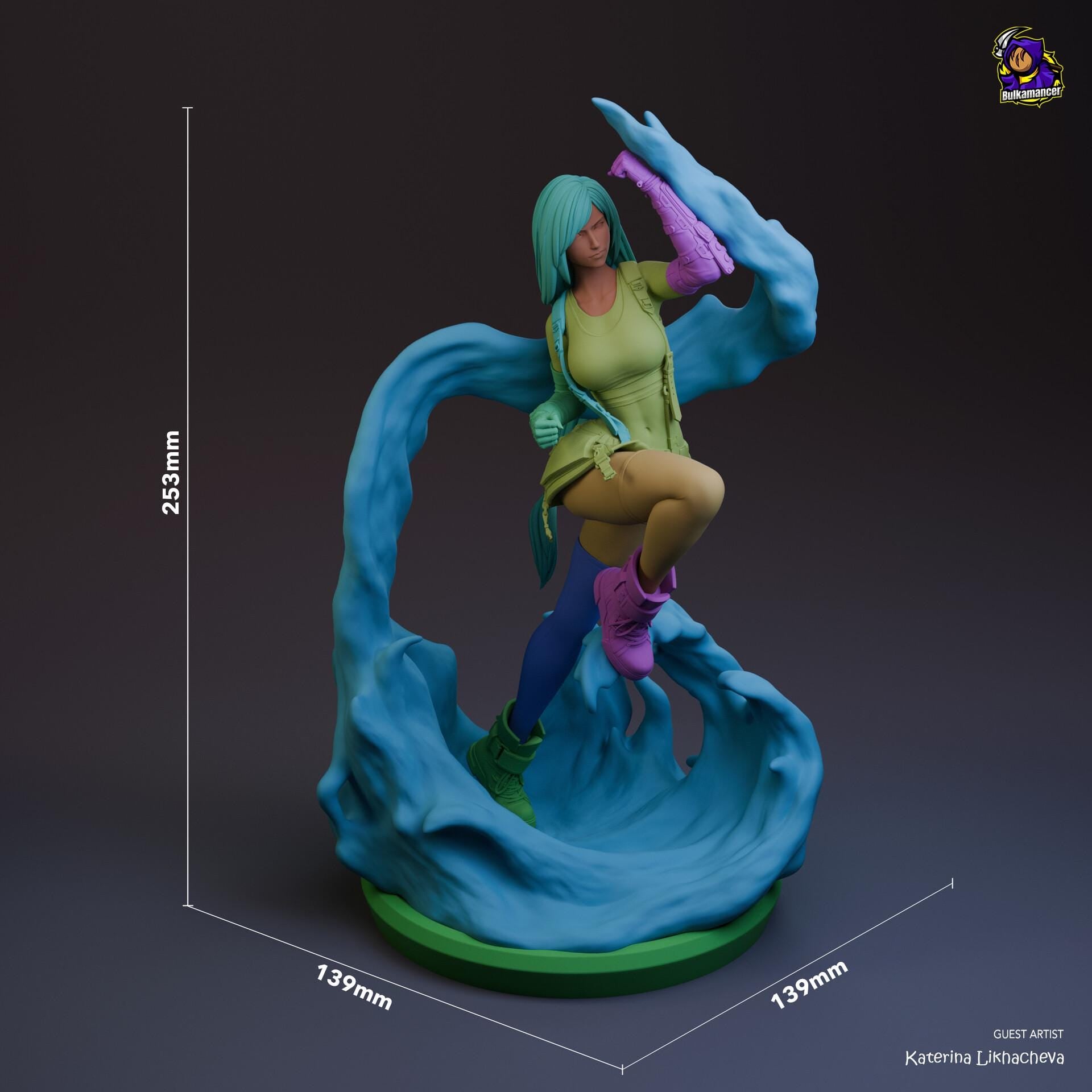 Tifa Lockhart resin figure, Hand Painted Collectible Statue, 25.3 cm (9.96 in)