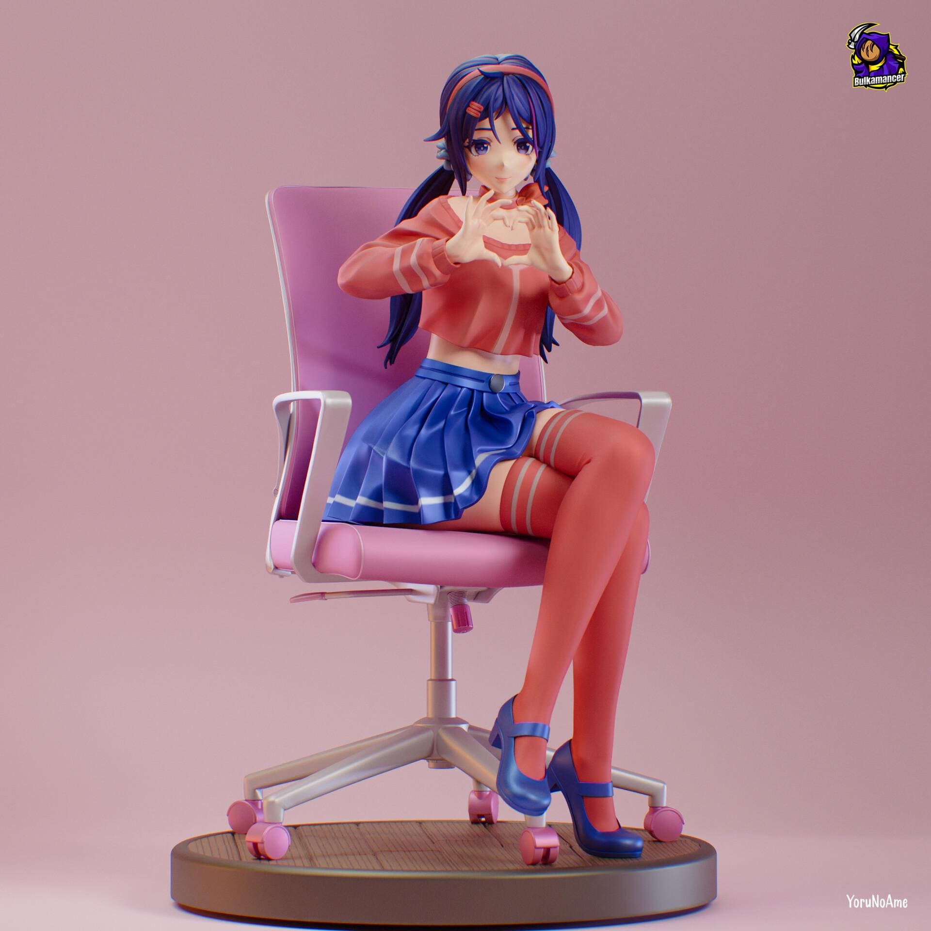 Mita MiSide Resin Figure, Hand Painted Collectible Figure, 17.6 cm (6.93 in)